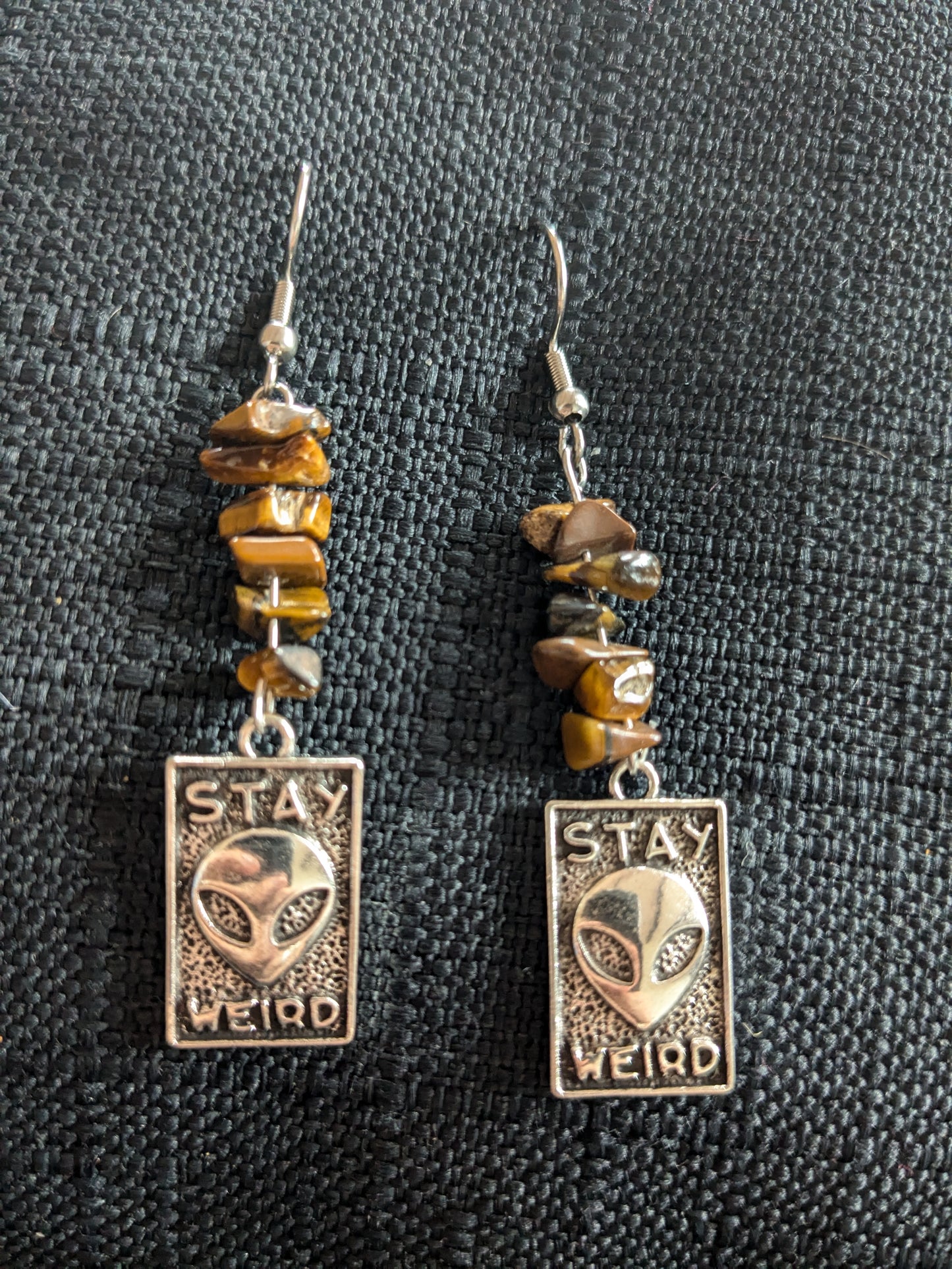 Stay Weird Crystal Earrings
