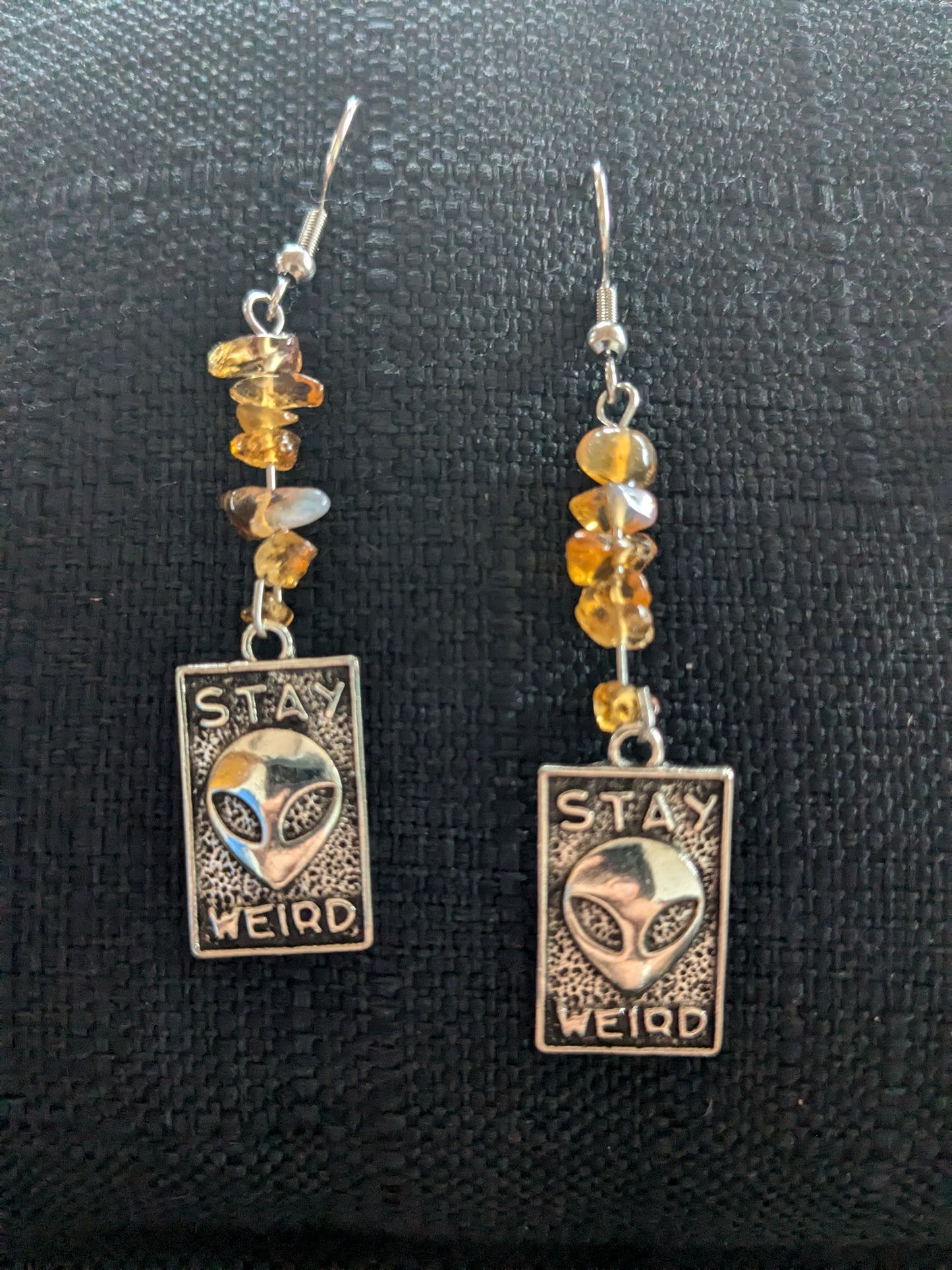 Stay Weird Crystal Earrings