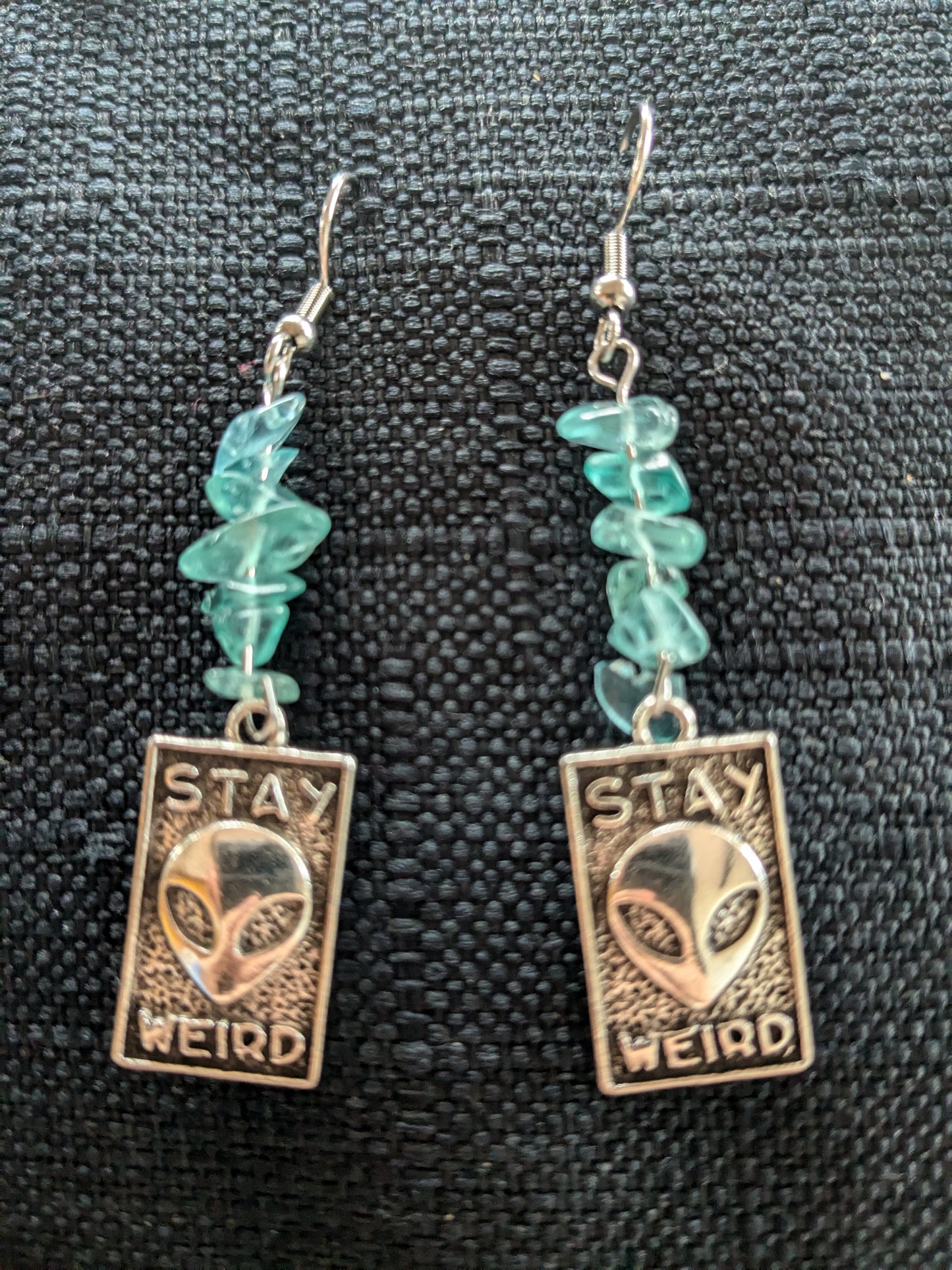 Stay Weird Crystal Earrings