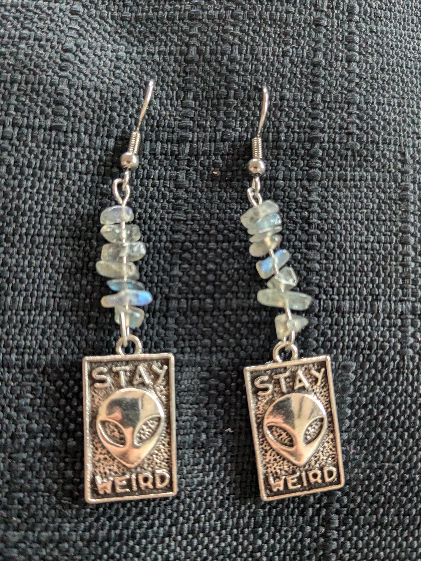 Stay Weird Crystal Earrings