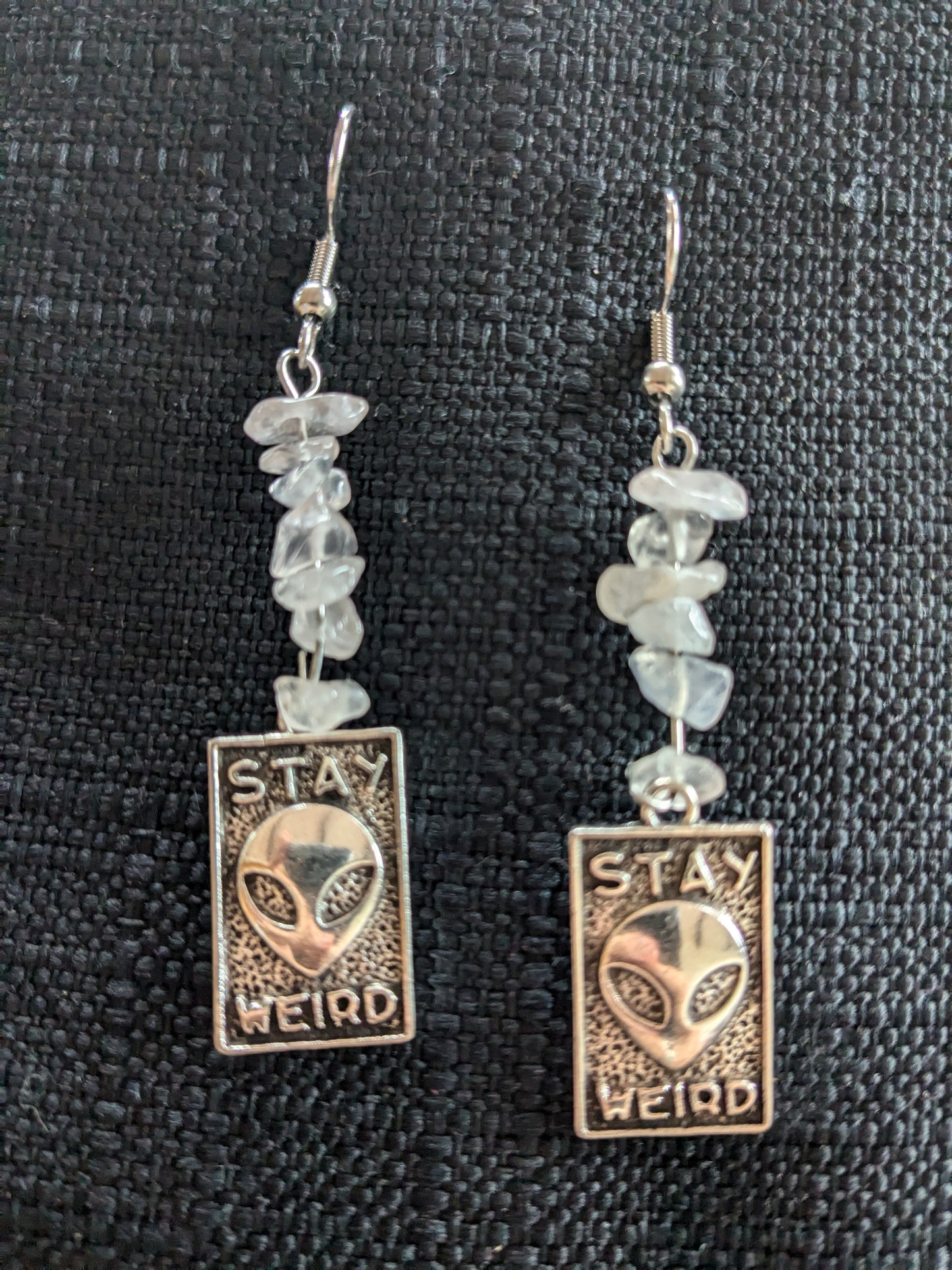 Stay Weird Crystal Earrings