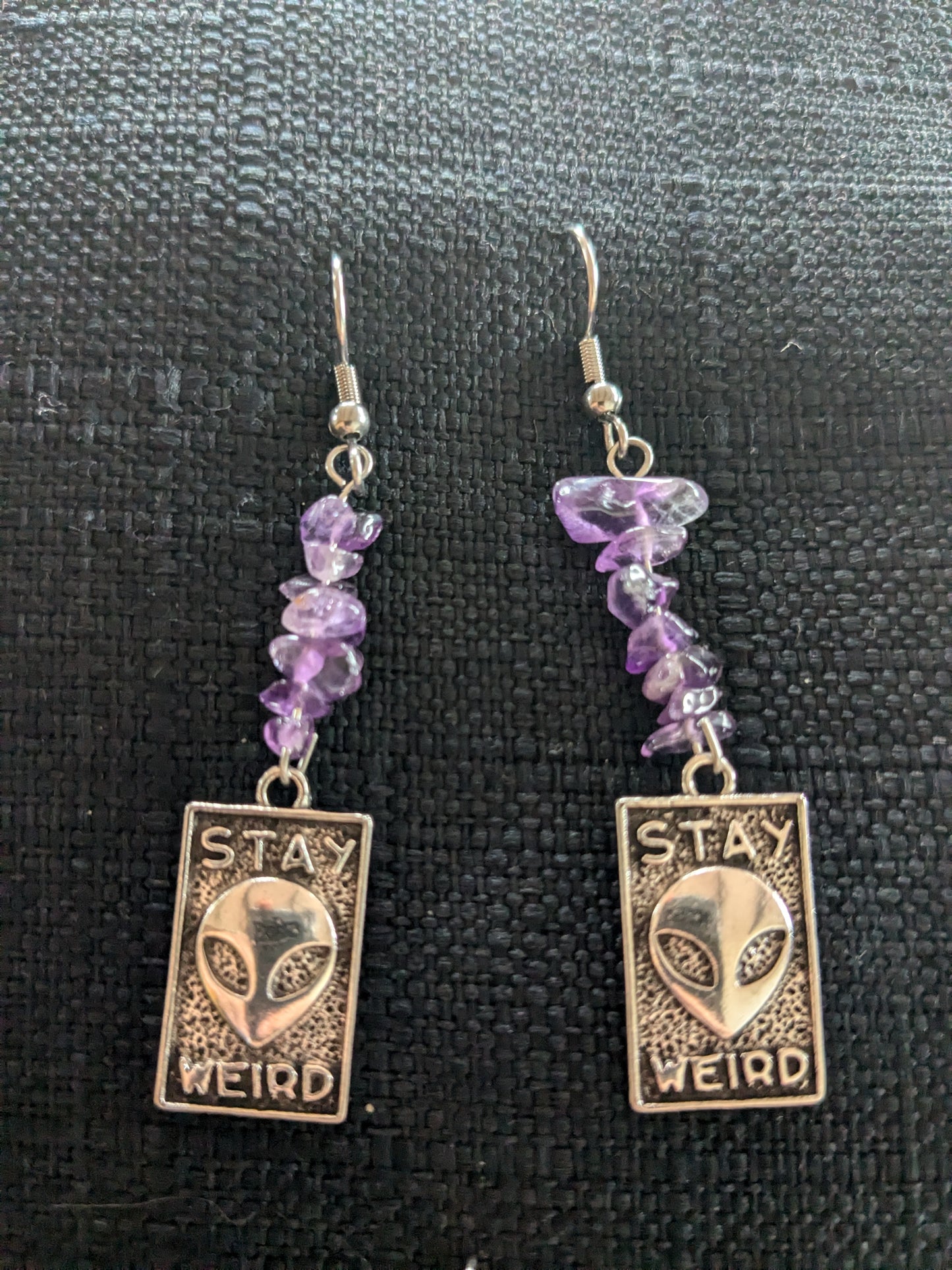 Stay Weird Crystal Earrings