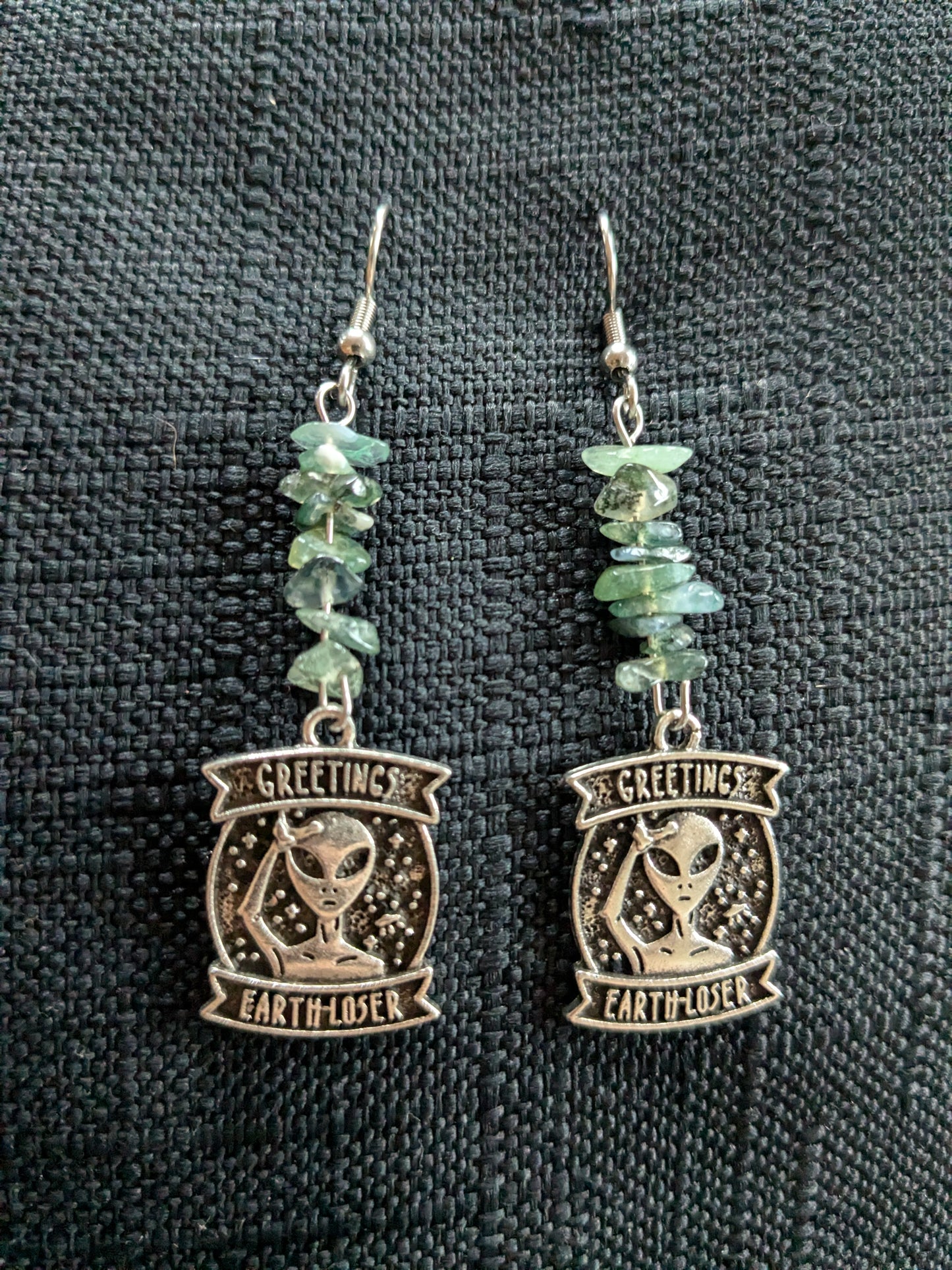 Greetings Crystal Earrings