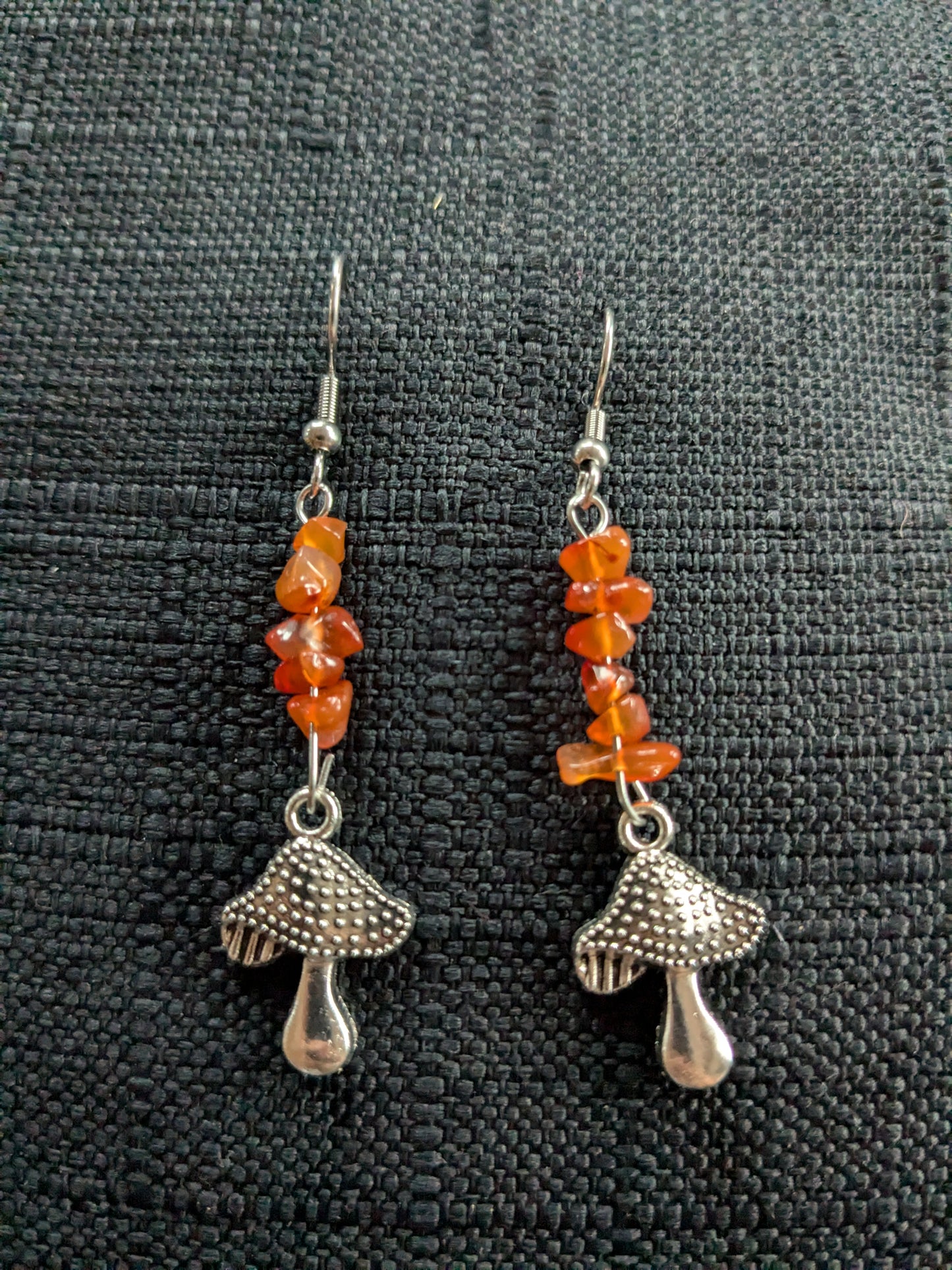Mushroom Crystal Earrings