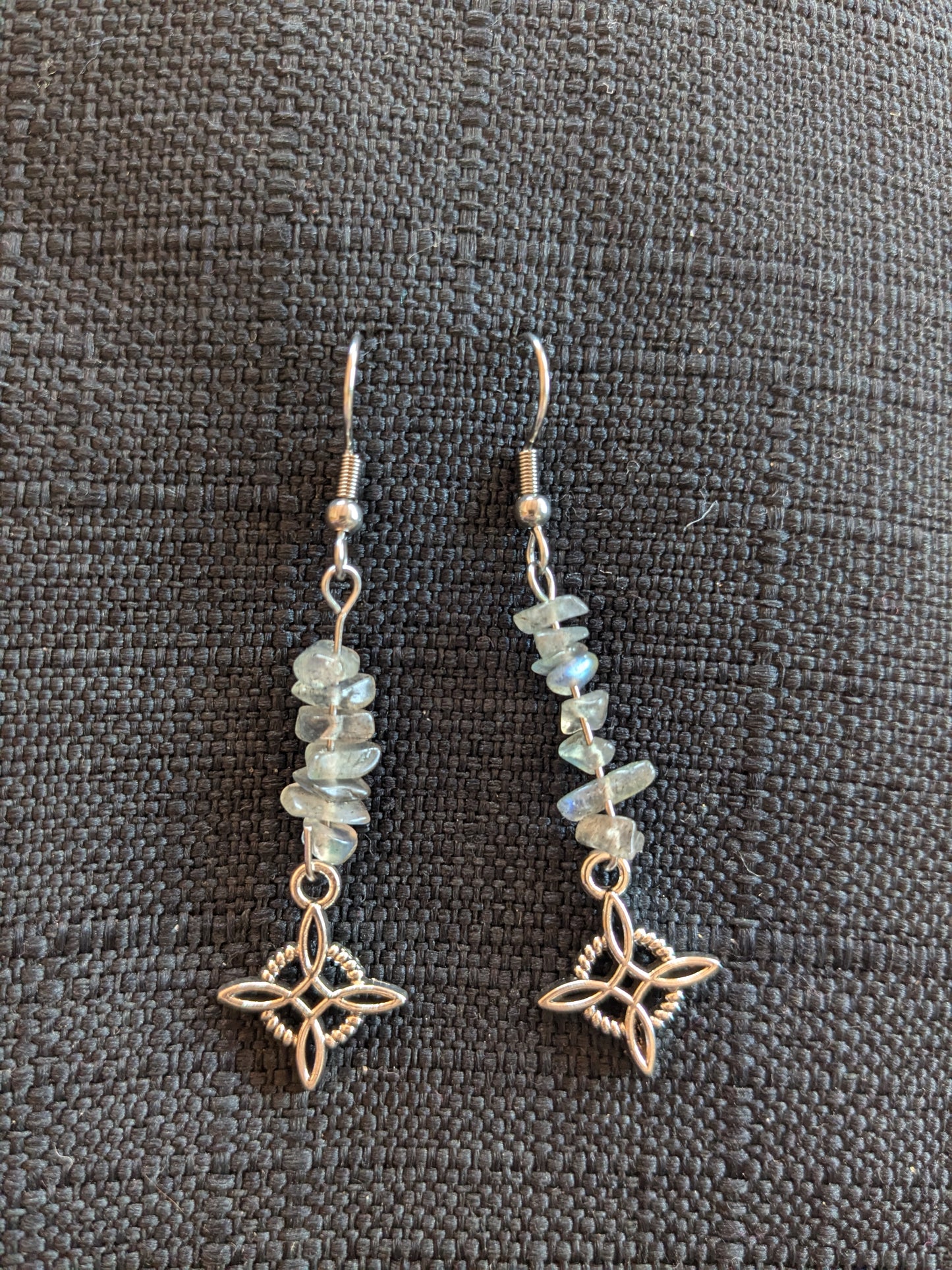 Witches Knot Crystal Earrings