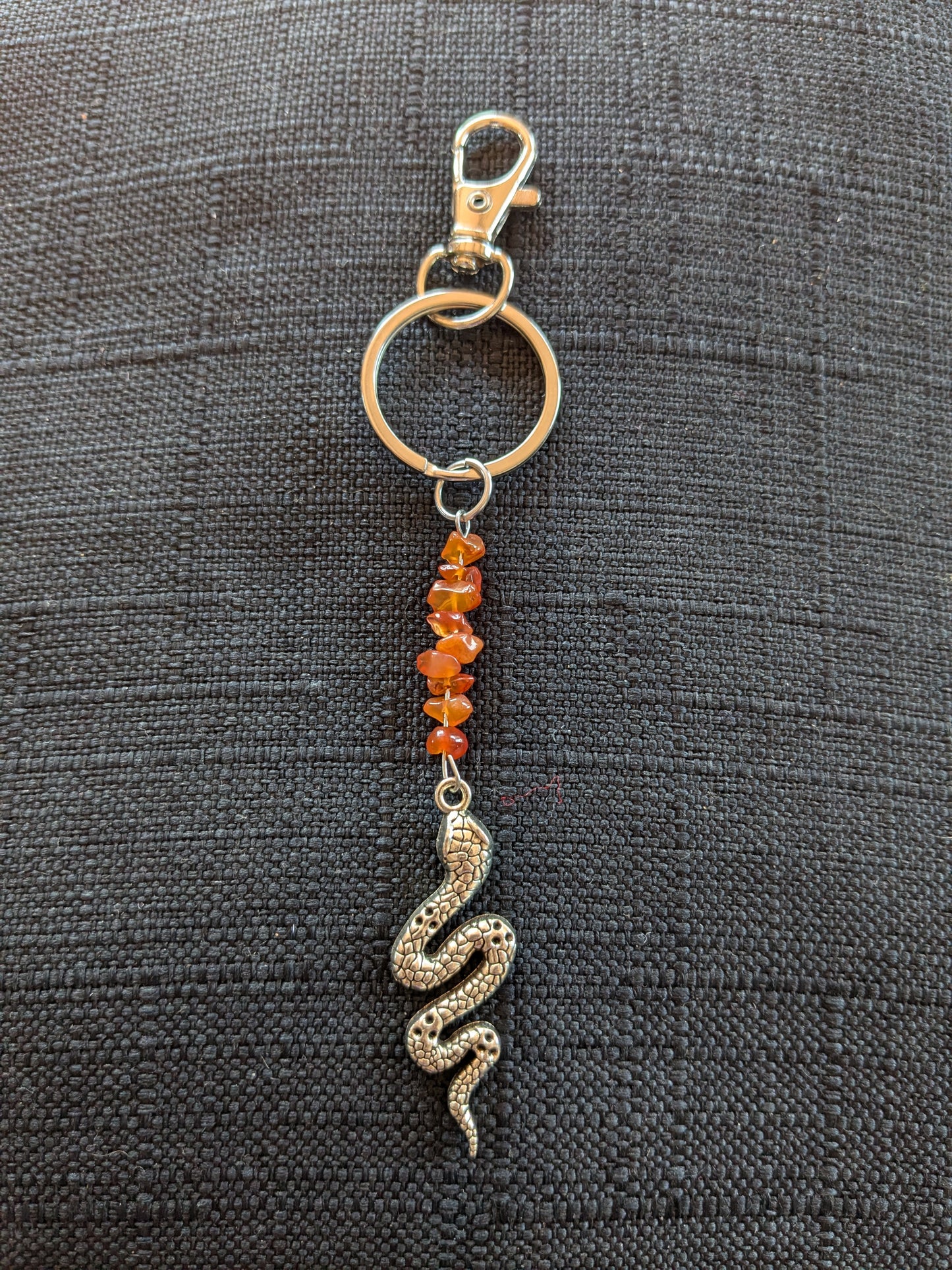 Snake Crystal Keychain