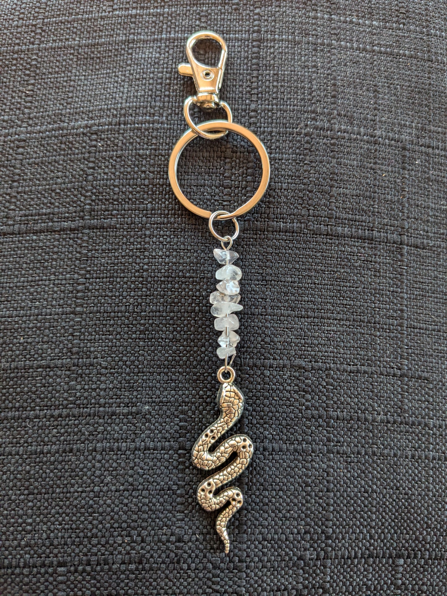 Snake Crystal Keychain