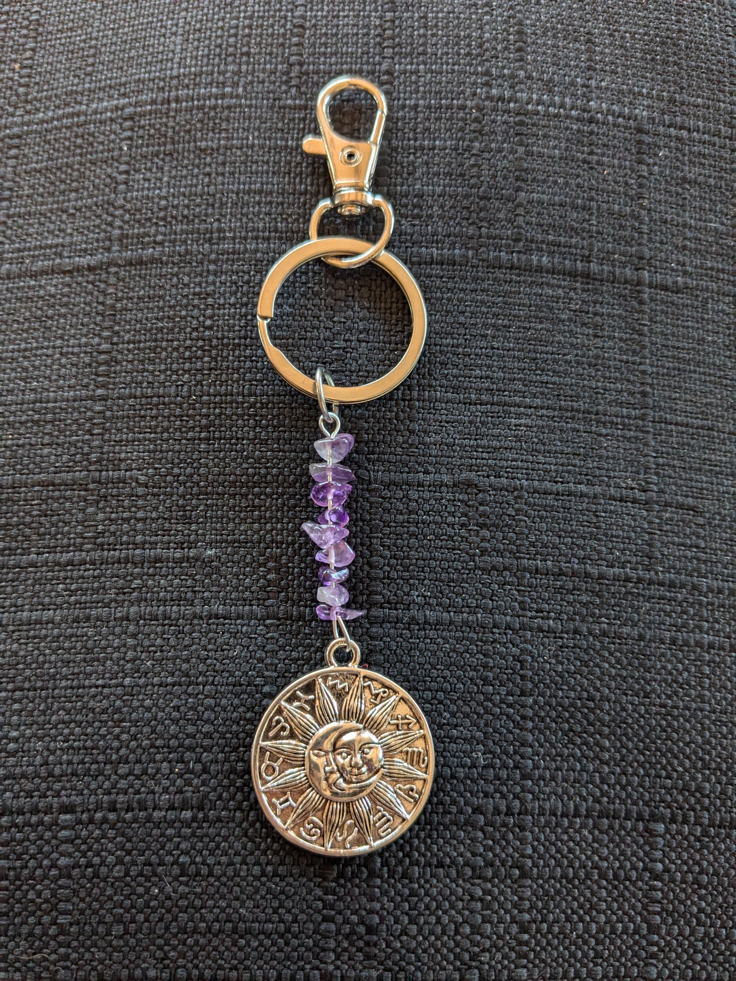 Zodiac Crystal Keychain