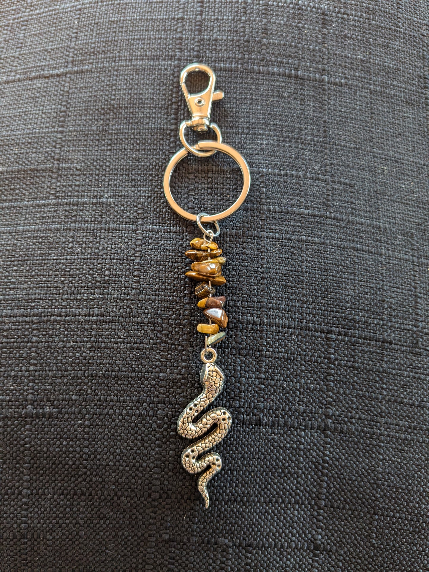 Snake Crystal Keychain