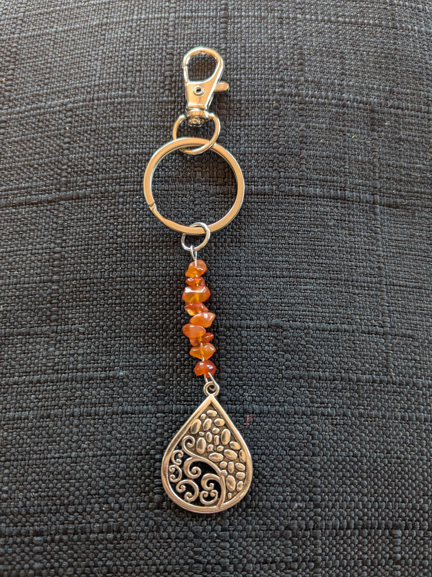 Teardrop Crystal Keychain