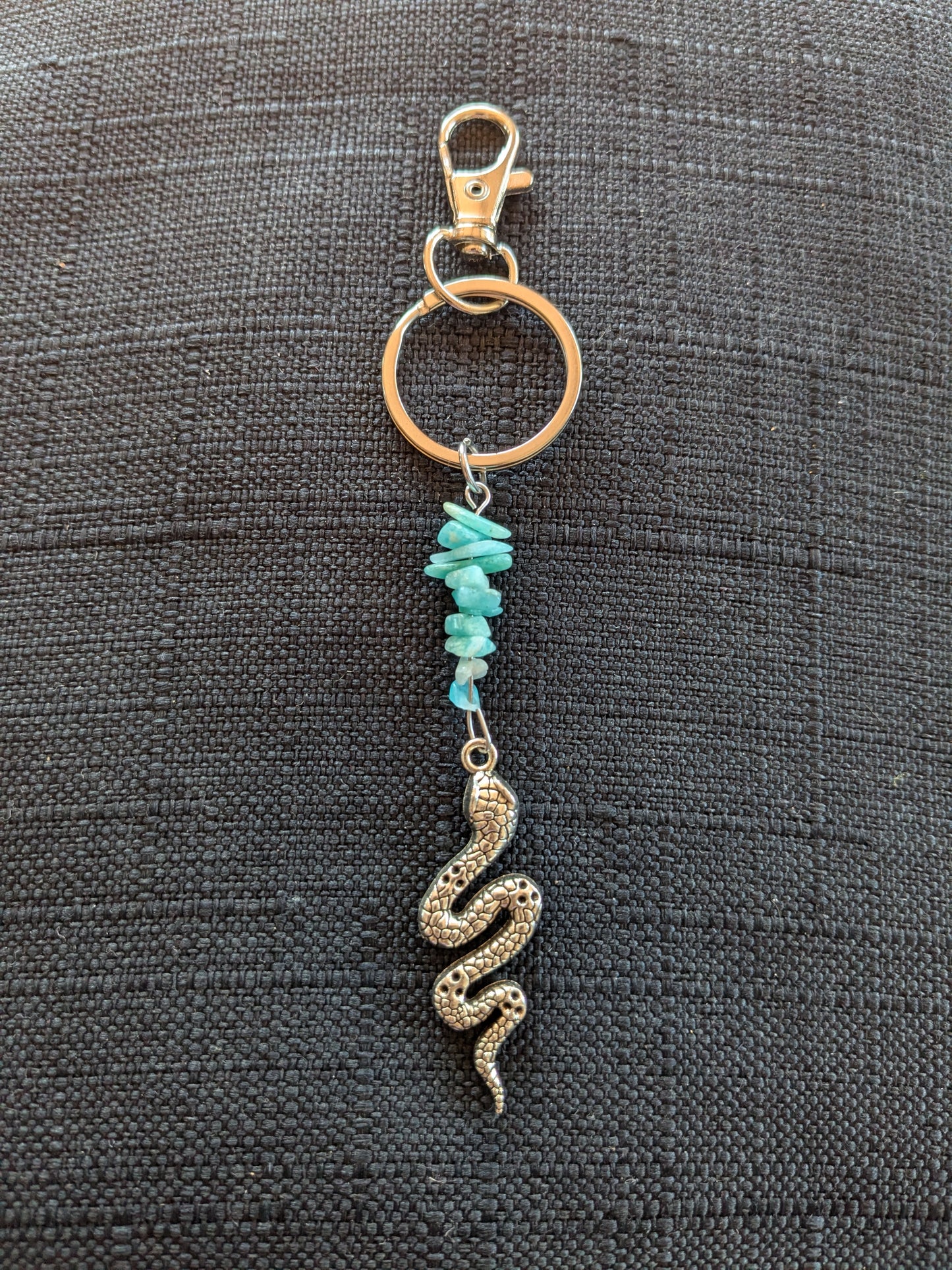 Snake Crystal Keychain