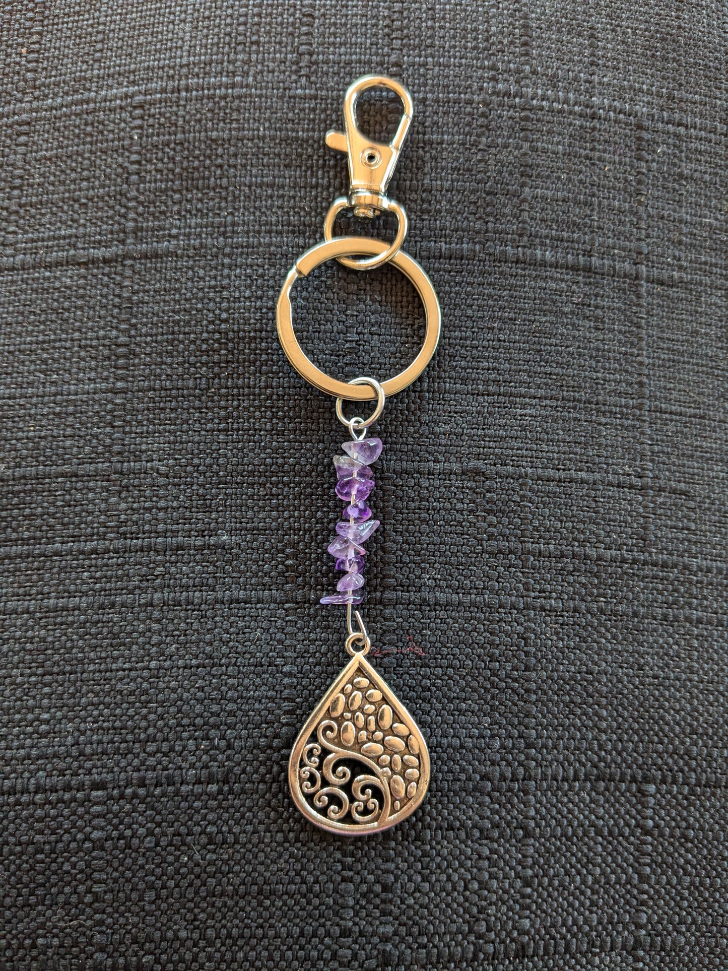Teardrop Crystal Keychain