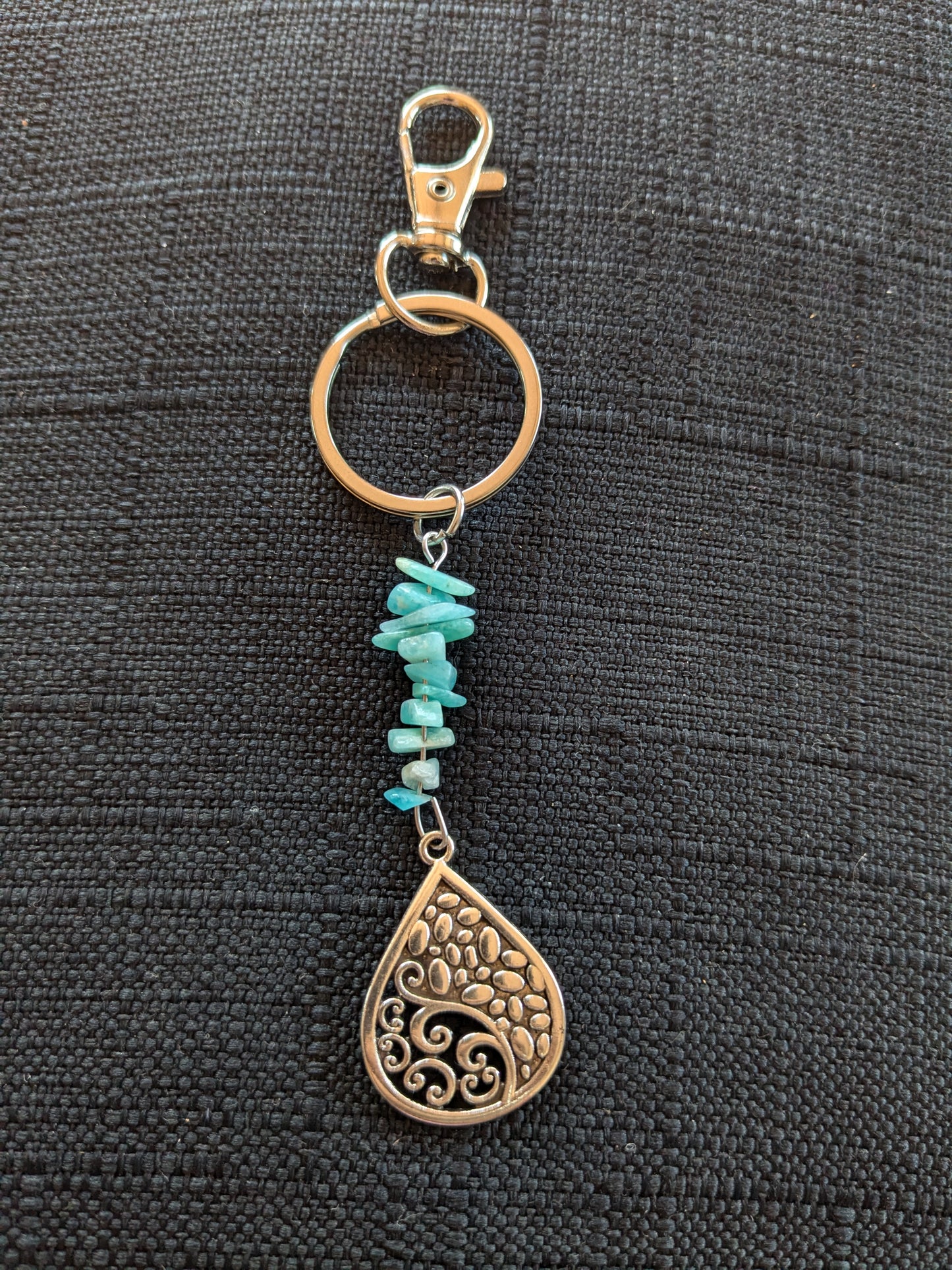 Teardrop Crystal Keychain