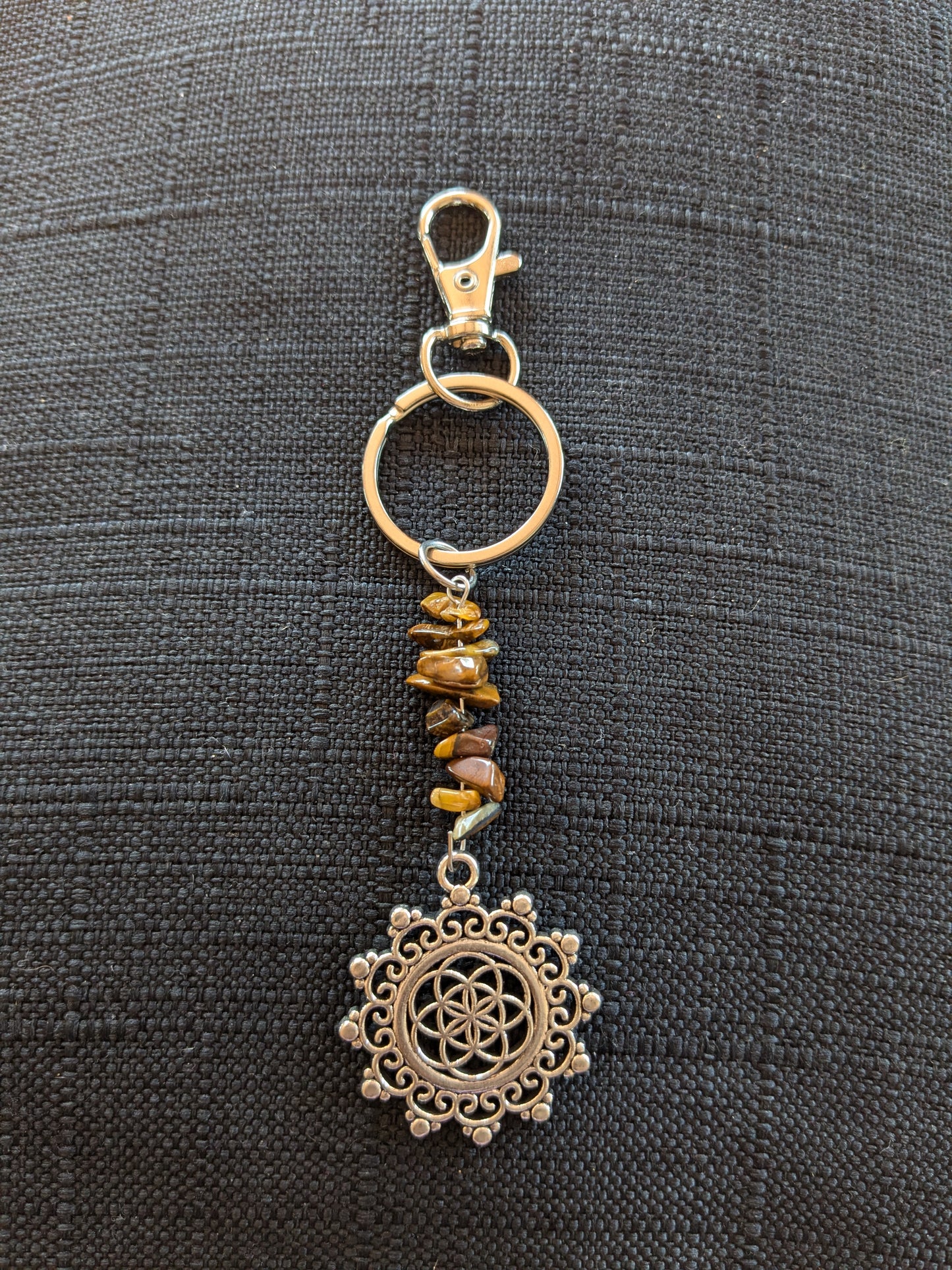 Mandala Crystal Keychain