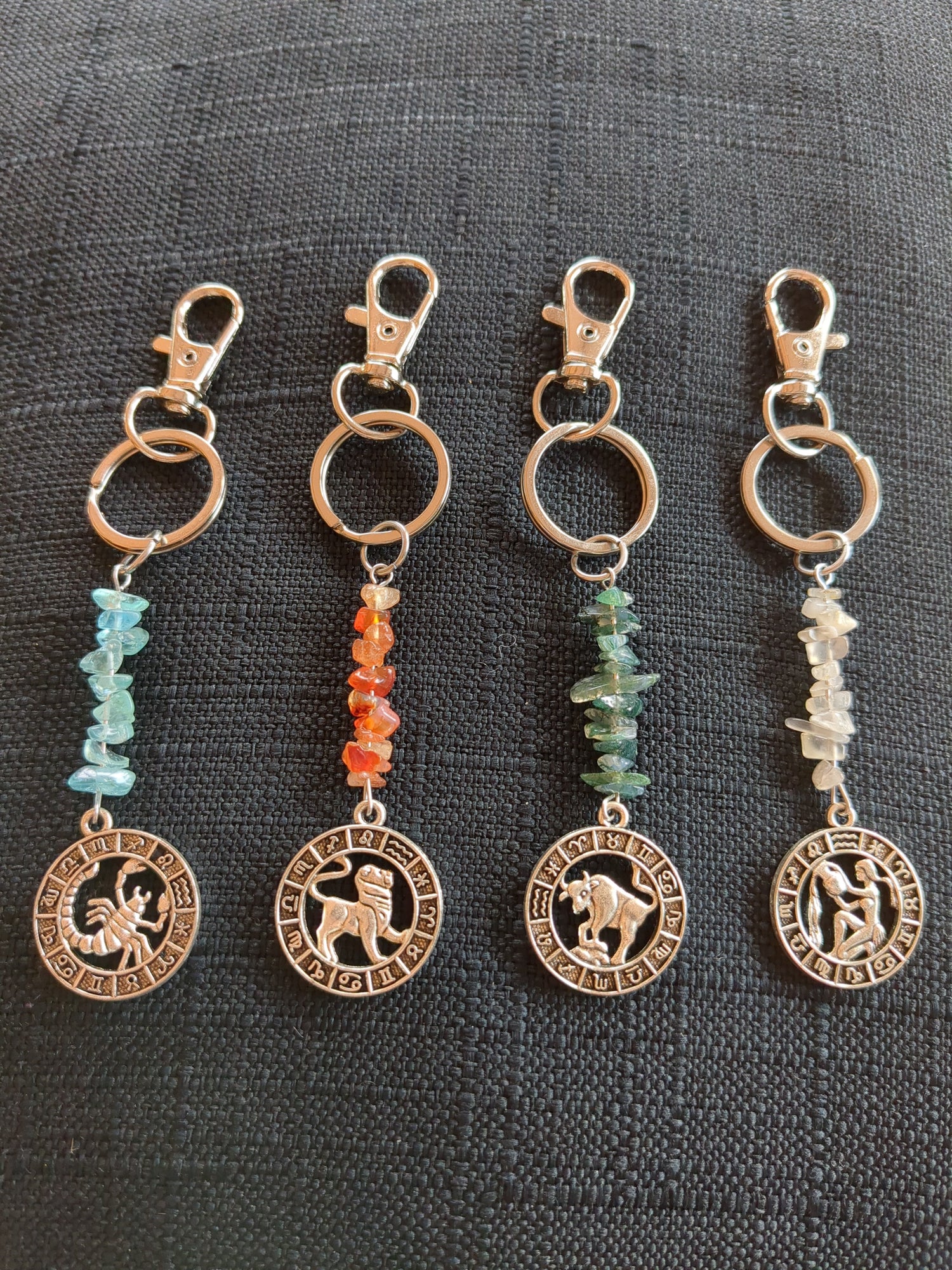 Zodiac Crystal Keychains