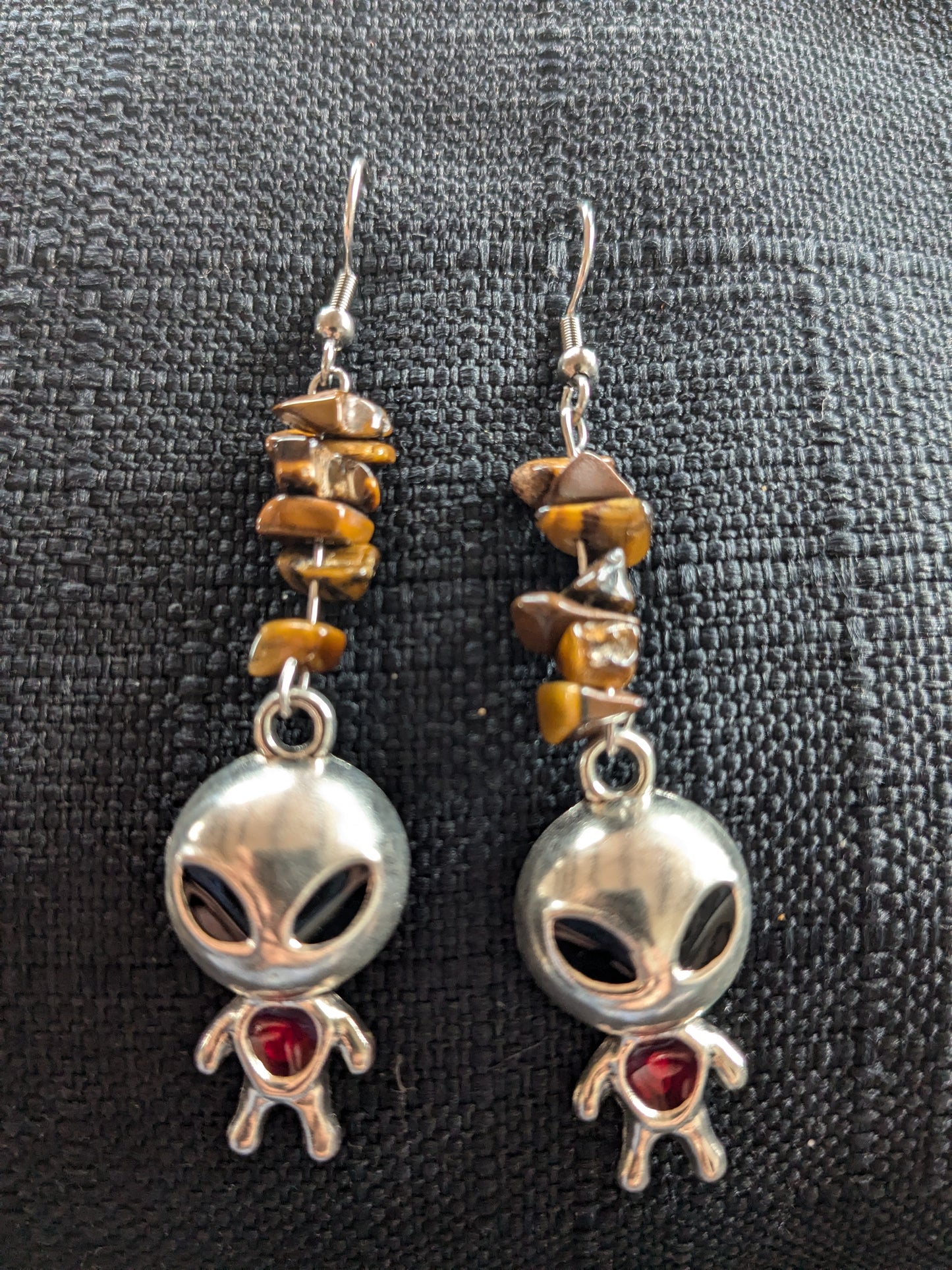 Alien Dude Crystal Earrings