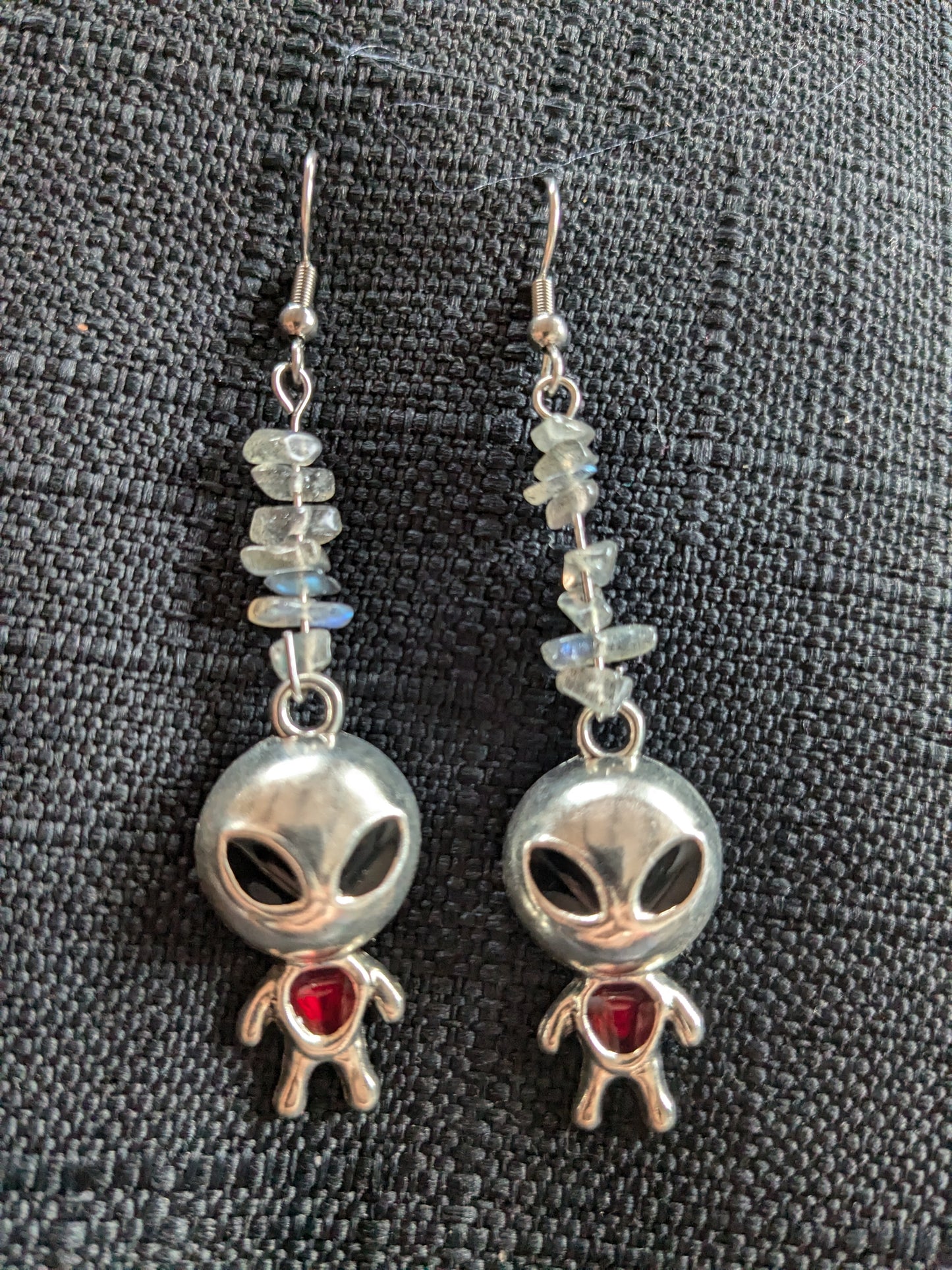 Alien Dude Crystal Earrings