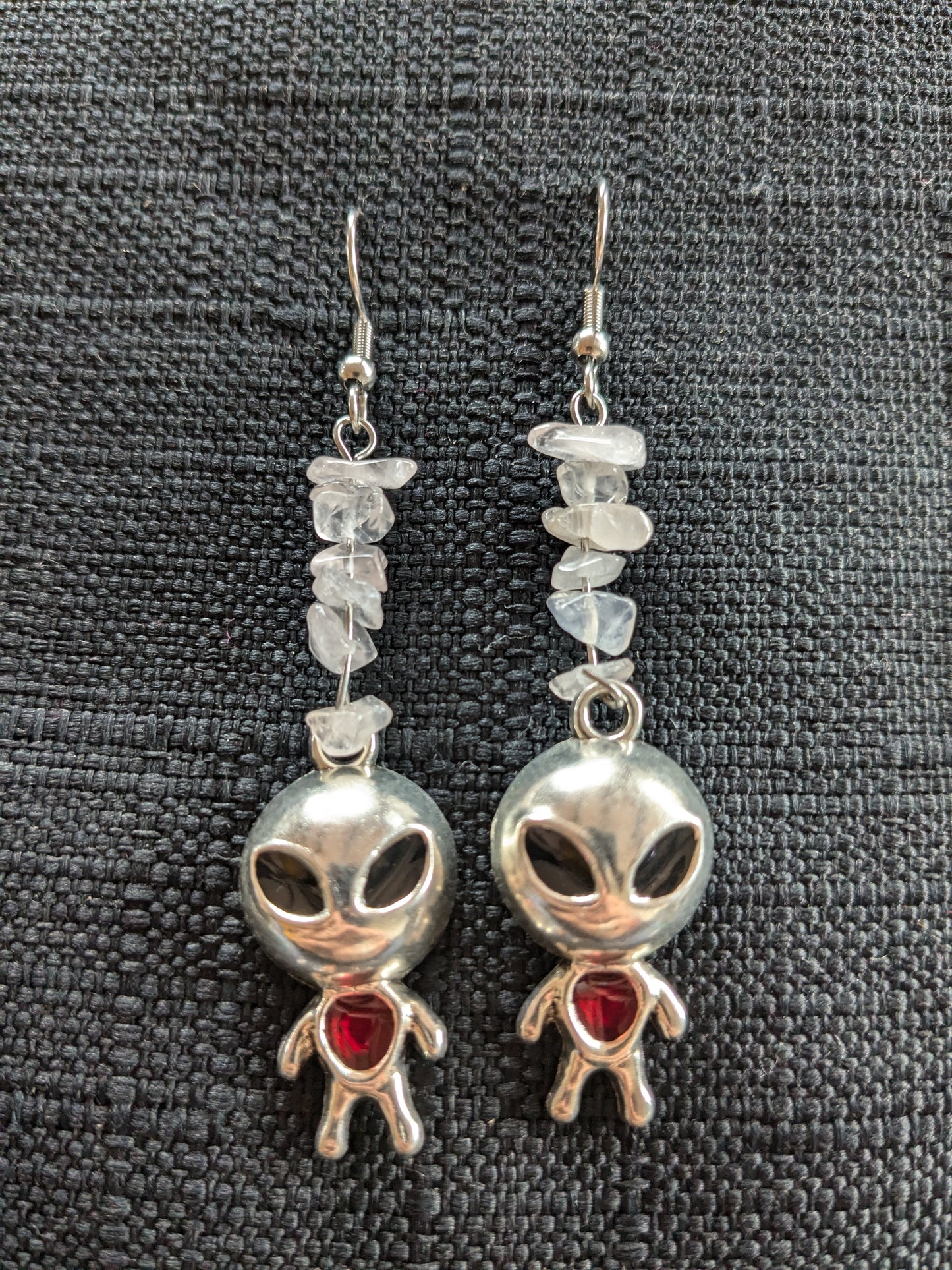 Alien Dude Crystal Earrings