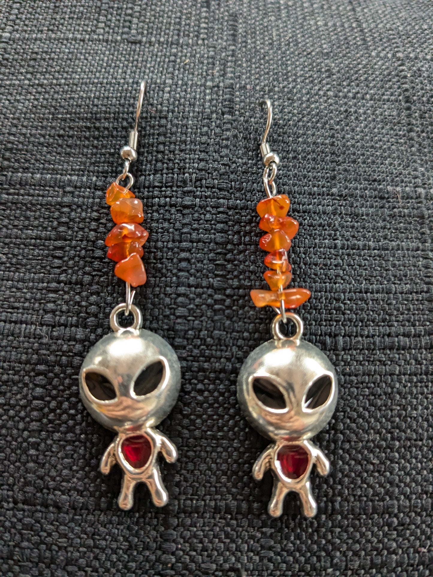 Alien Dude Crystal Earrings