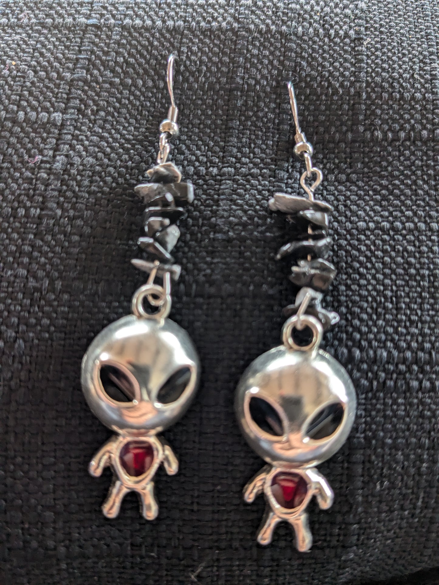 Alien Dude Crystal Earrings