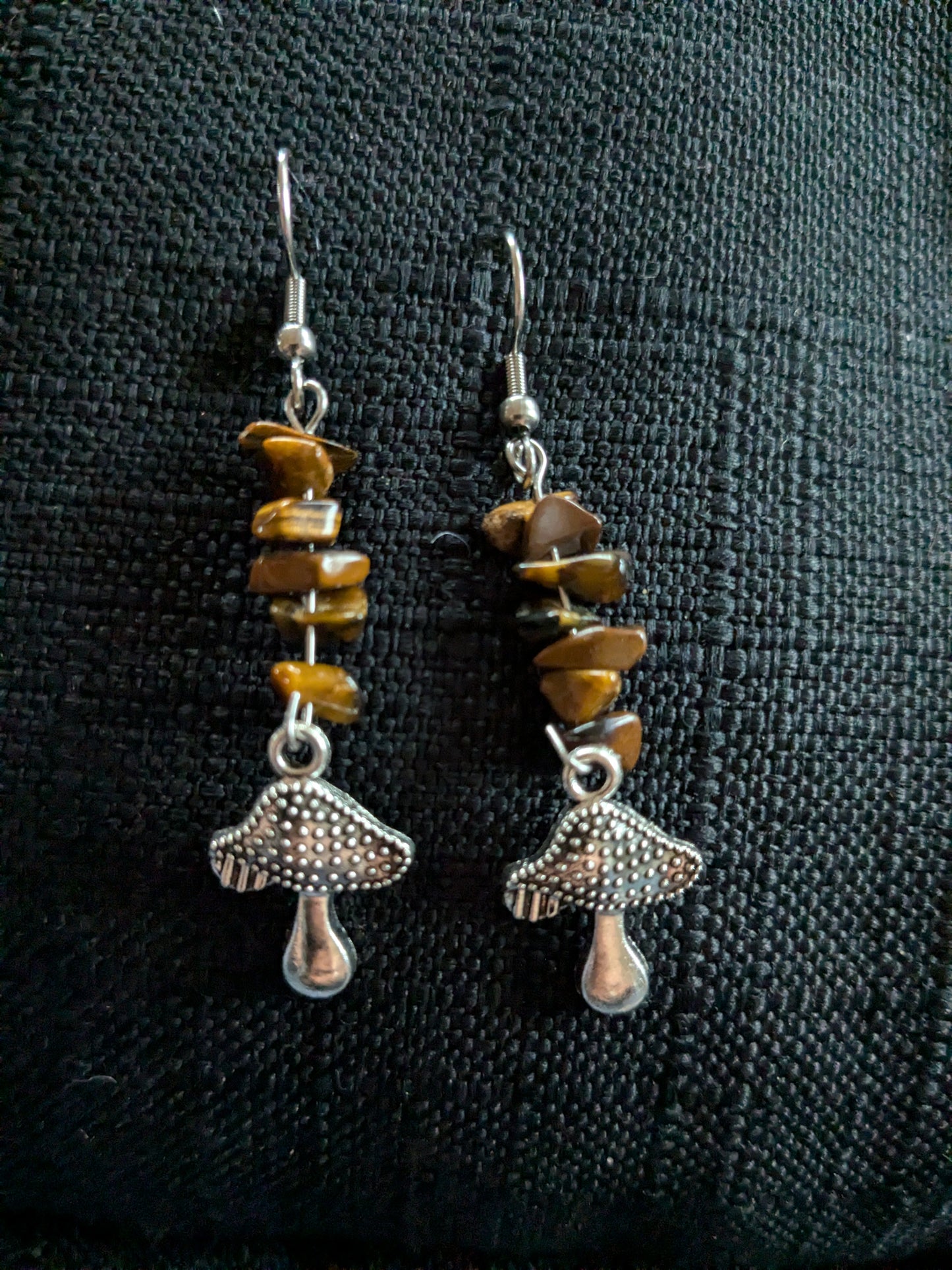 Mushroom Crystal Earrings