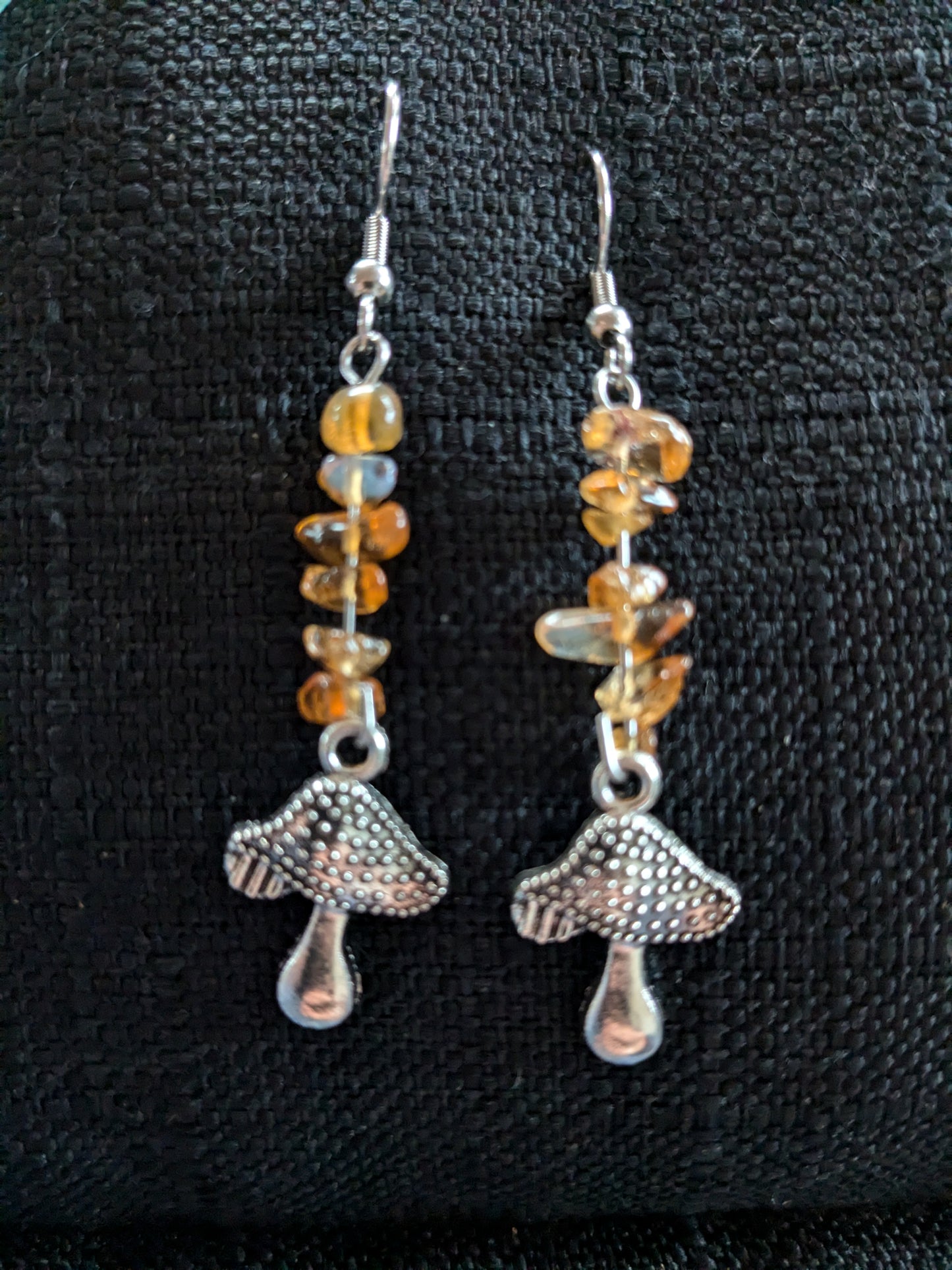 Mushroom Crystal Earrings