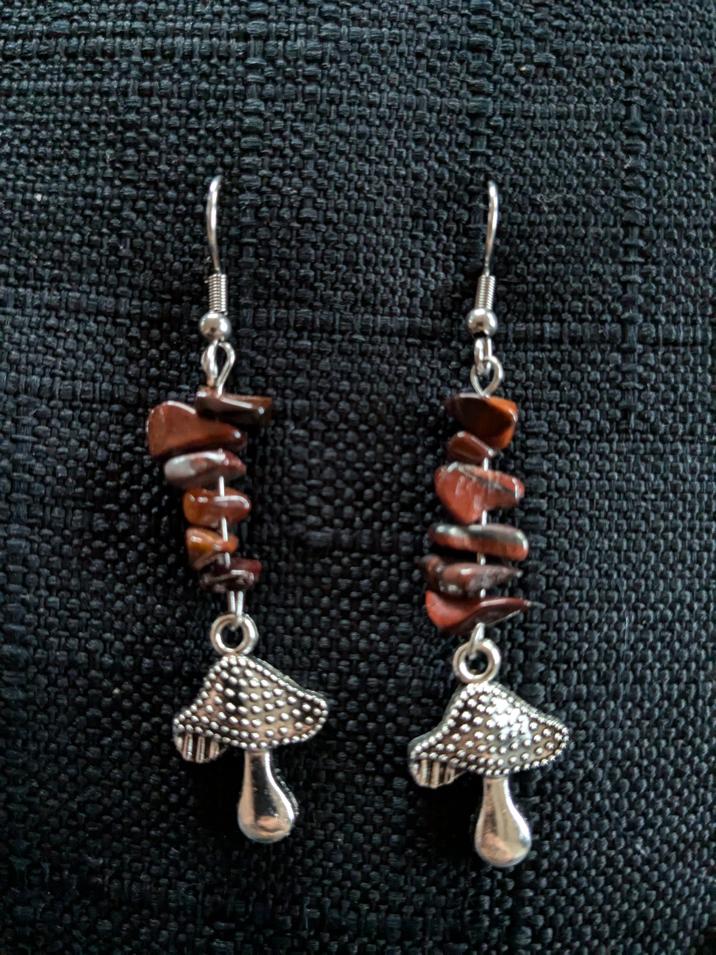 Mushroom Crystal Earrings