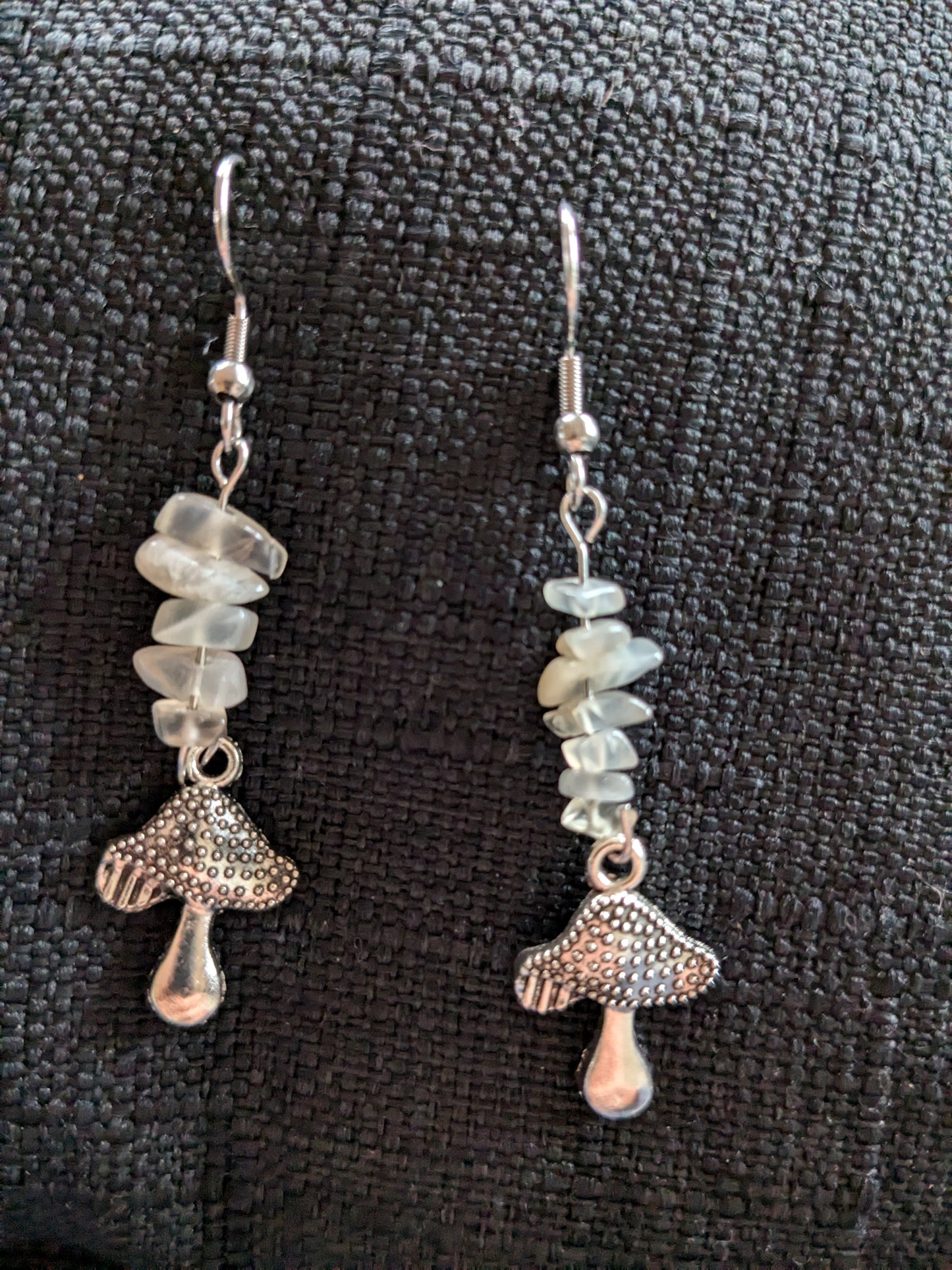 Mushroom Crystal Earrings