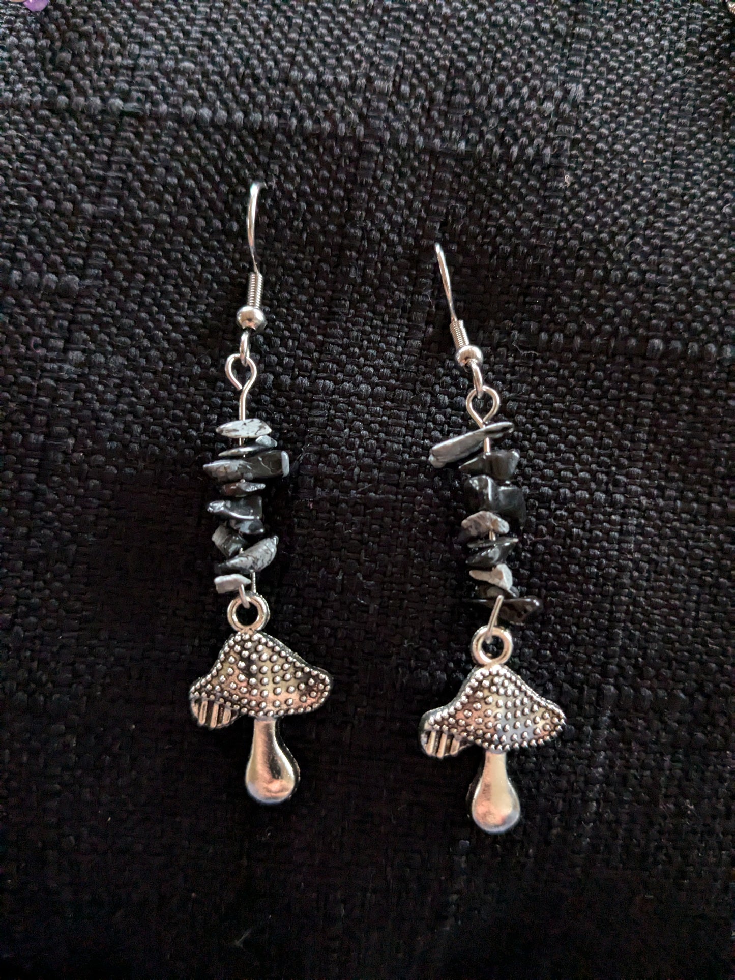 Mushroom Crystal Earrings