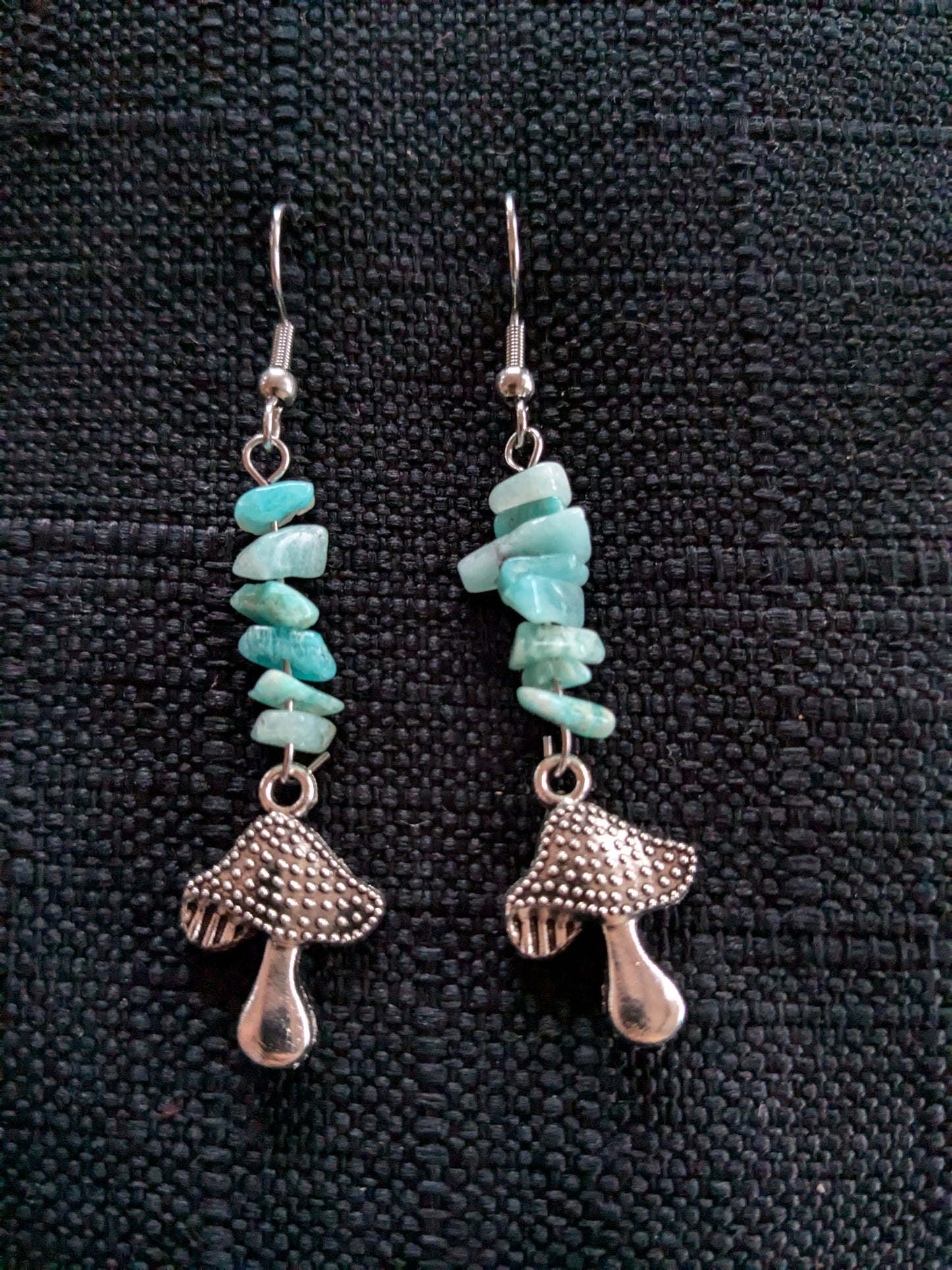 Mushroom Crystal Earrings