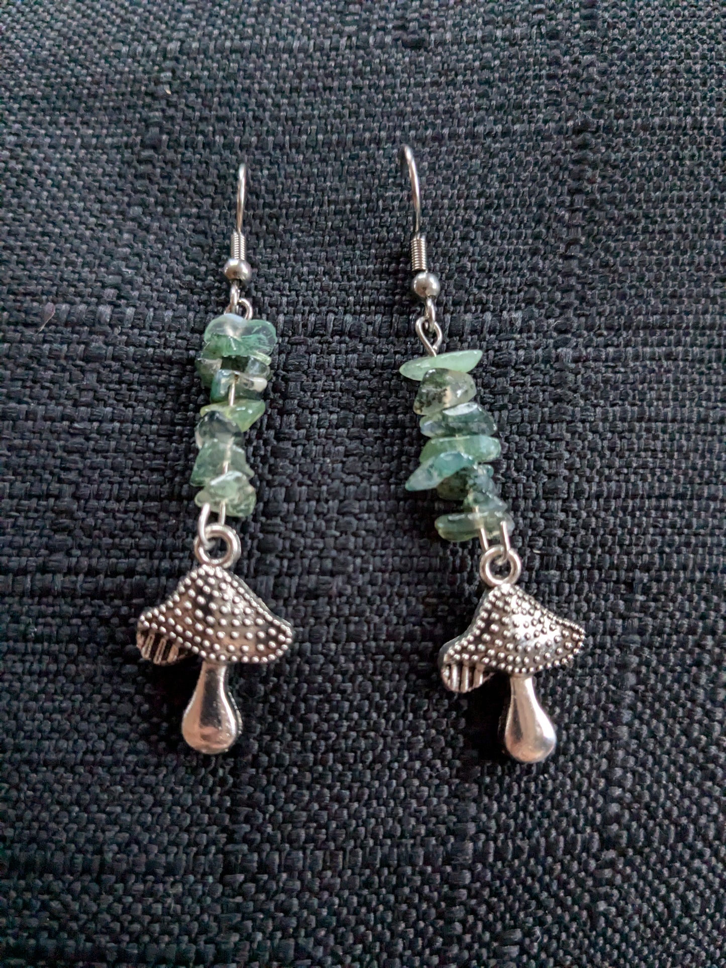 Mushroom Crystal Earrings