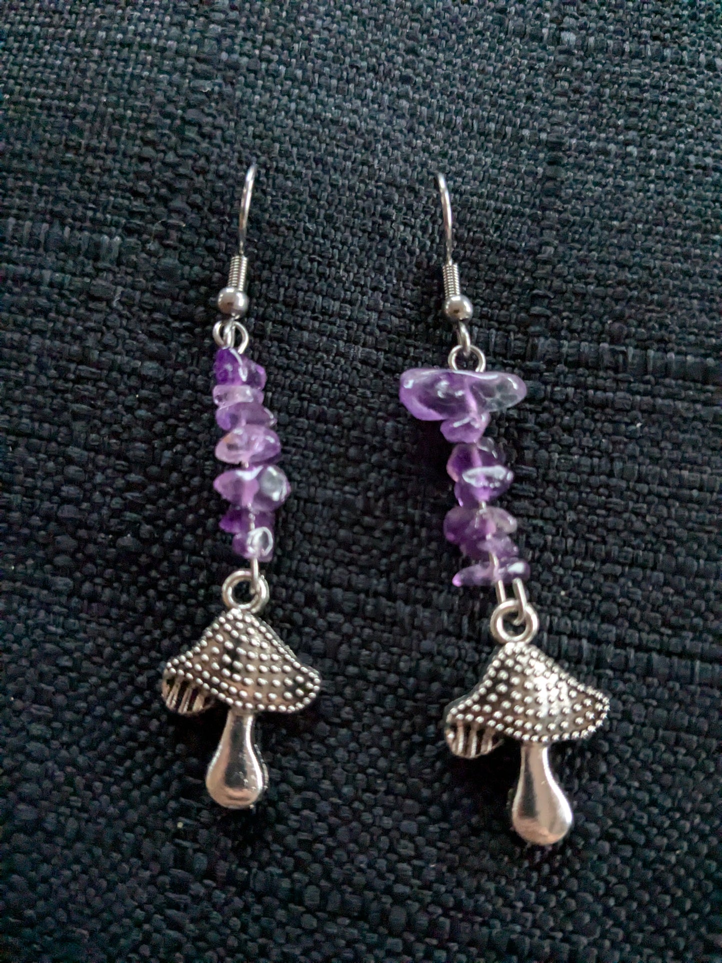 Mushroom Crystal Earrings