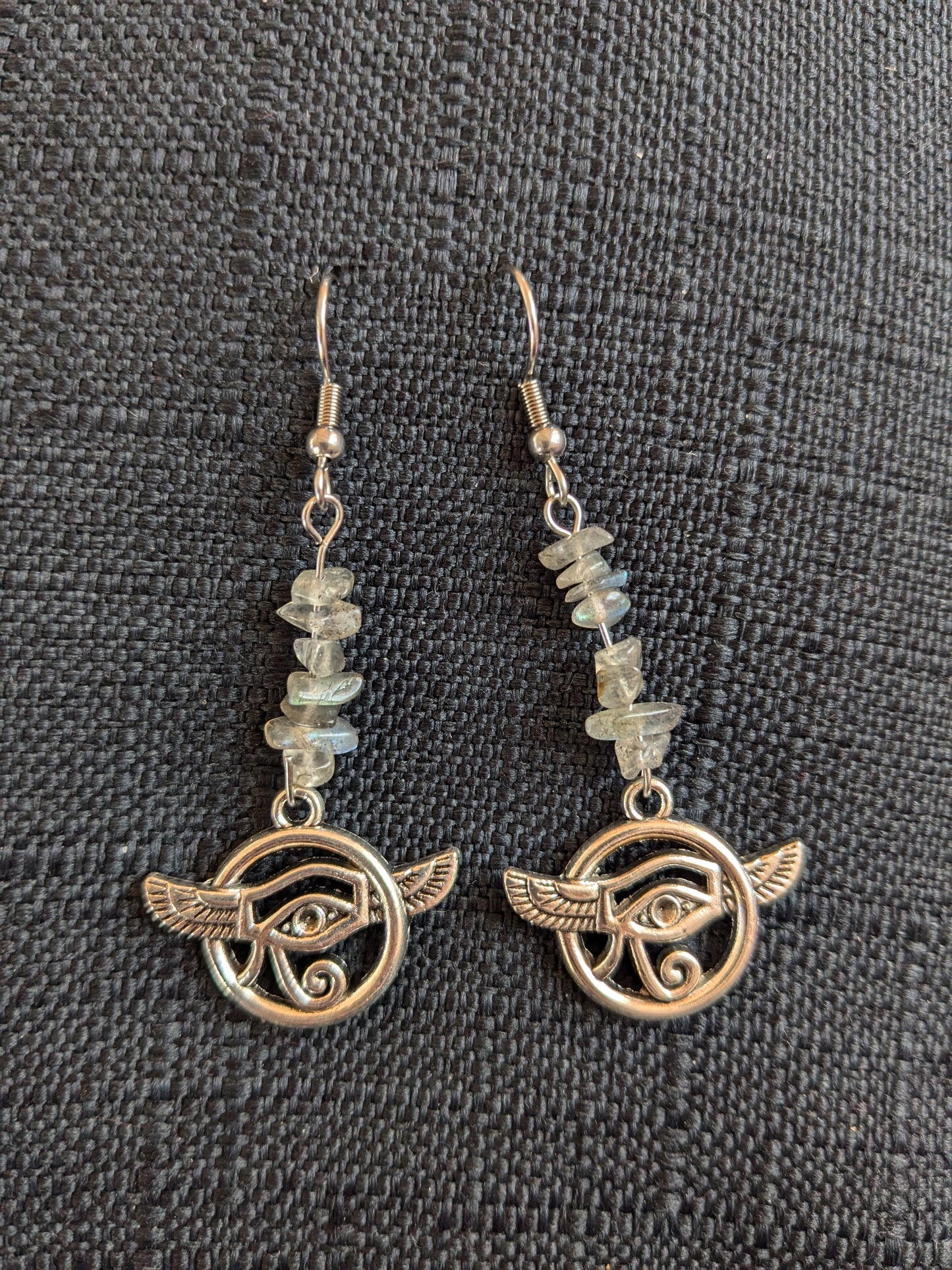 Eye Of Horus/Ra Crystal Earrings