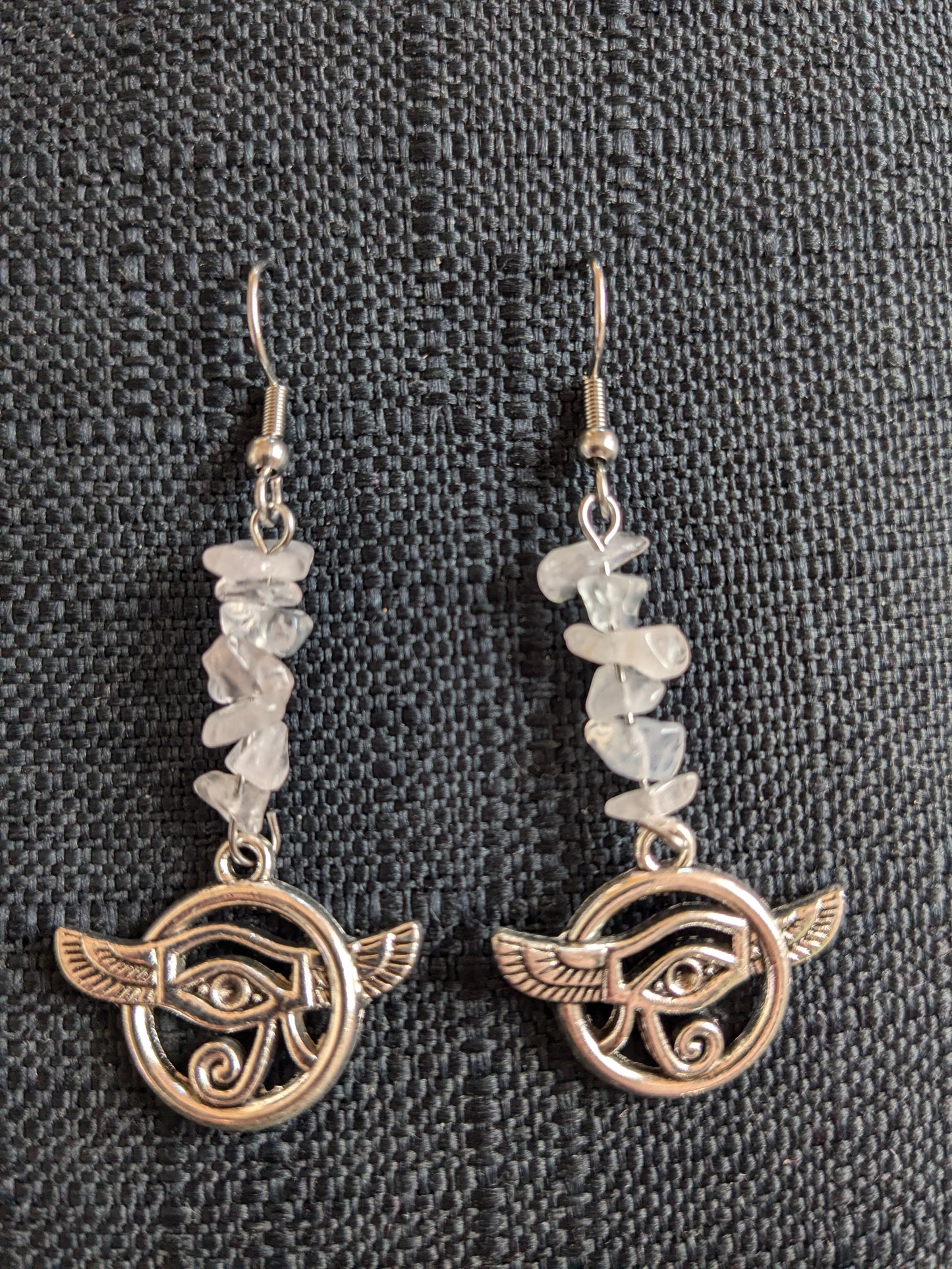 Eye Of Horus/Ra Crystal Earrings