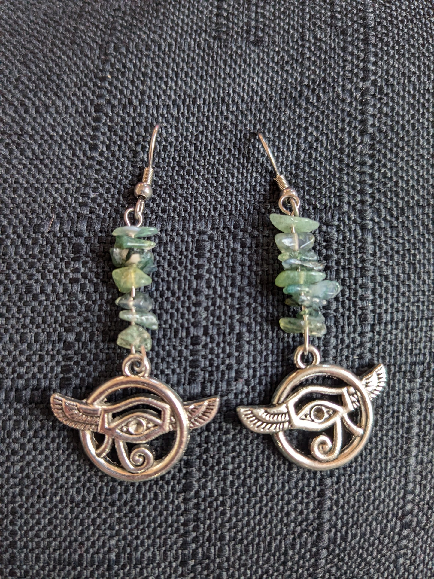 Eye Of Horus/Ra Crystal Earrings