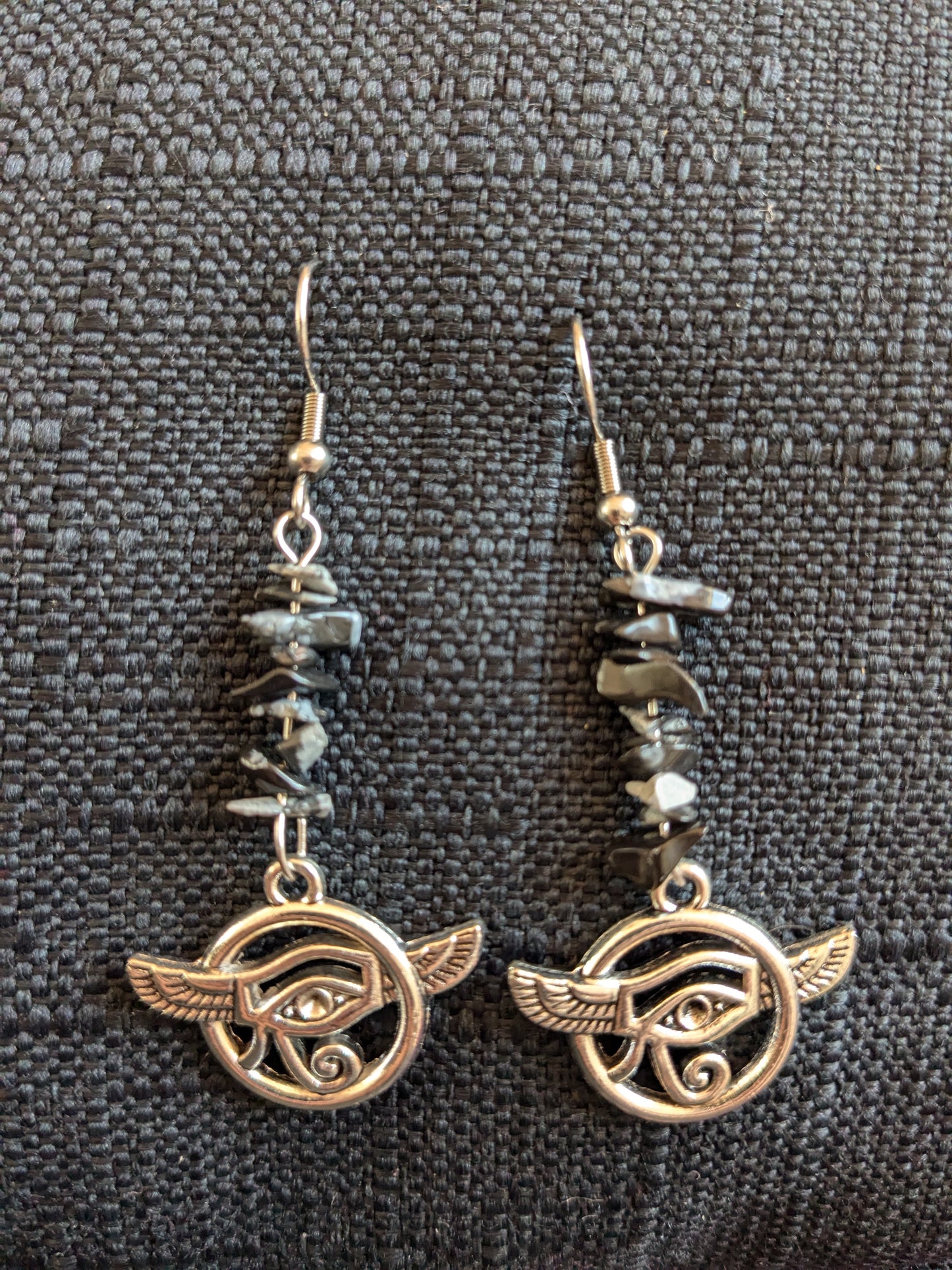 Eye Of Horus/Ra Crystal Earrings