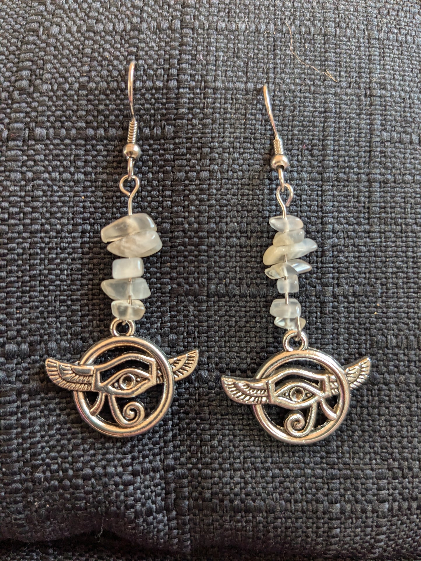 Eye Of Horus/Ra Crystal Earrings