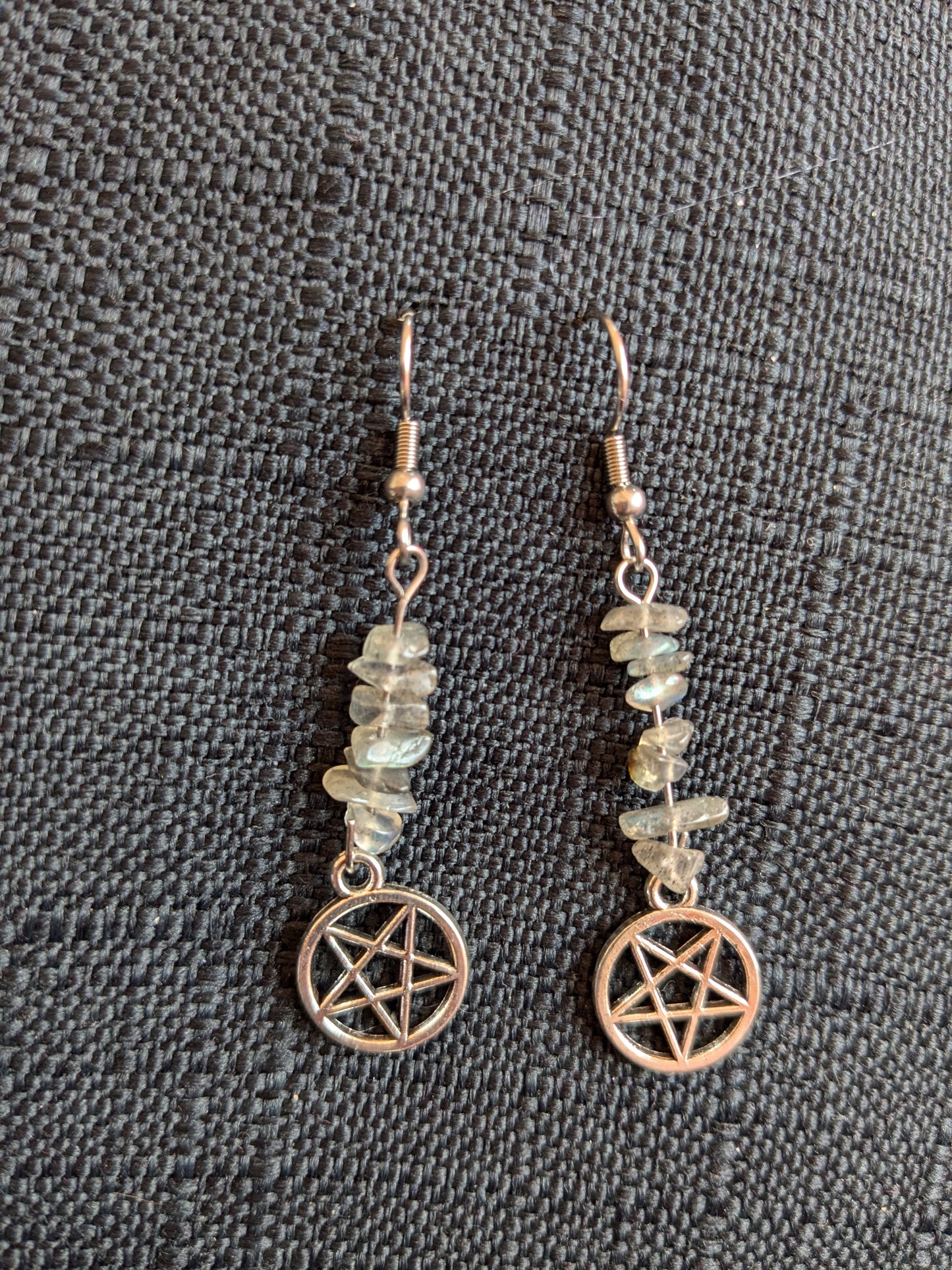 Pentagram Crystal Earrings