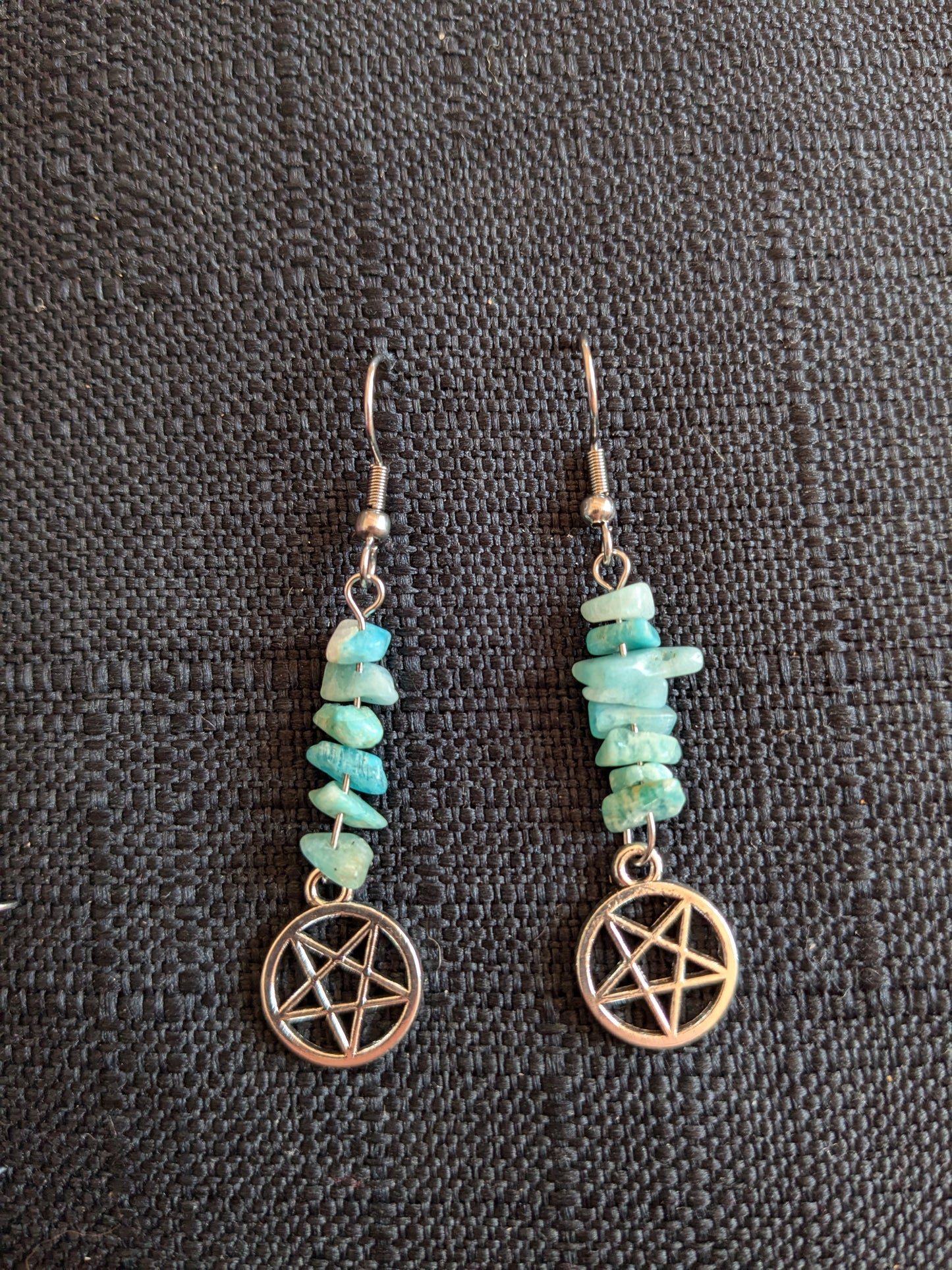 Pentagram Crystal Earrings