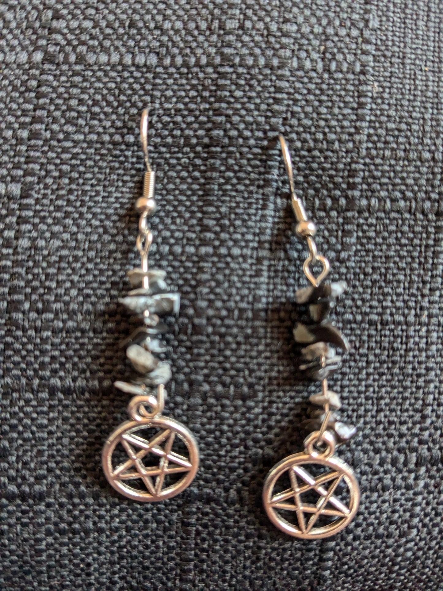 Pentagram Crystal Earrings