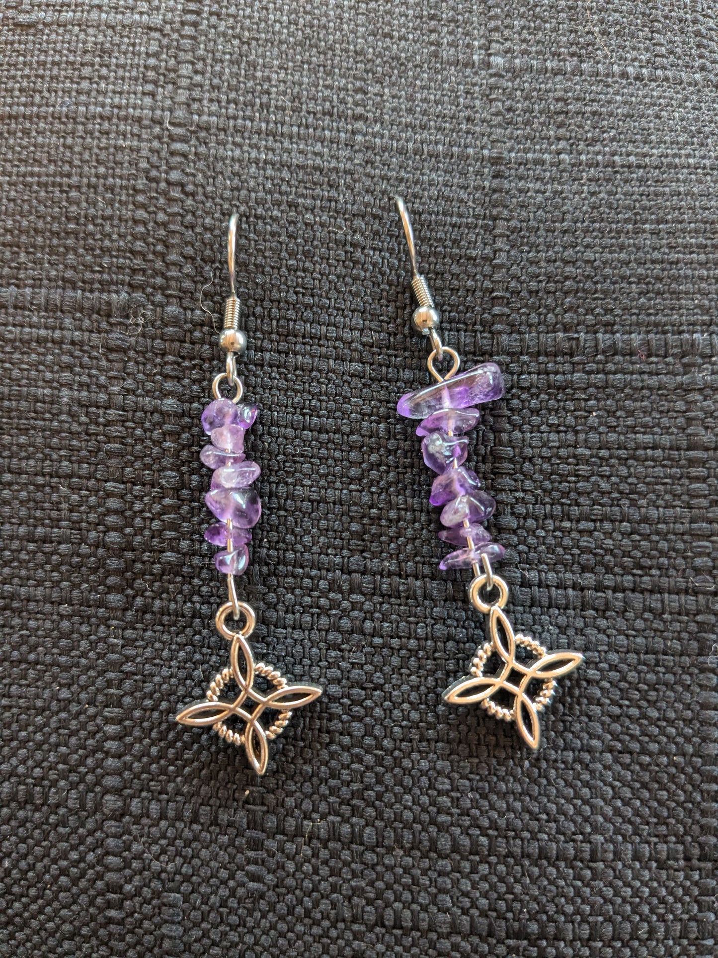 Witches Knot Crystal Earrings