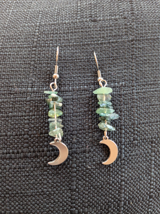 Moon Crystal Earrings