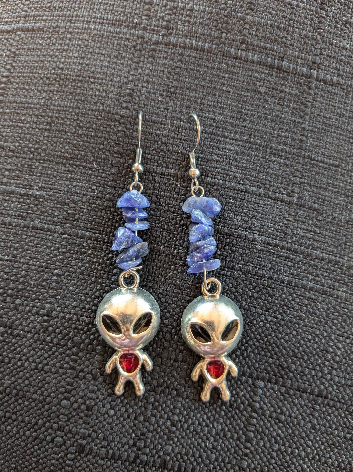 Alien Dude Crystal Earrings