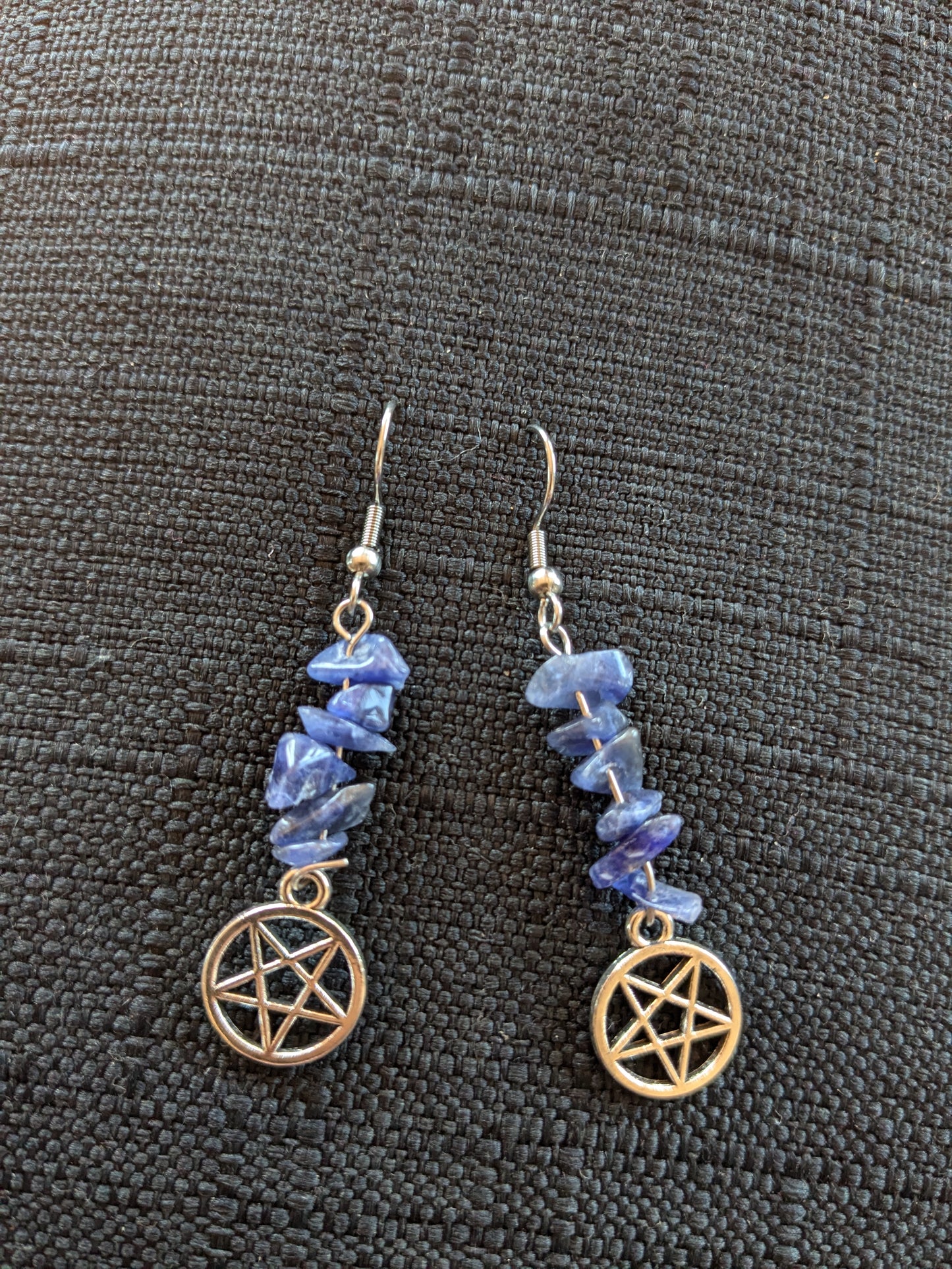 Pentagram Crystal Earrings