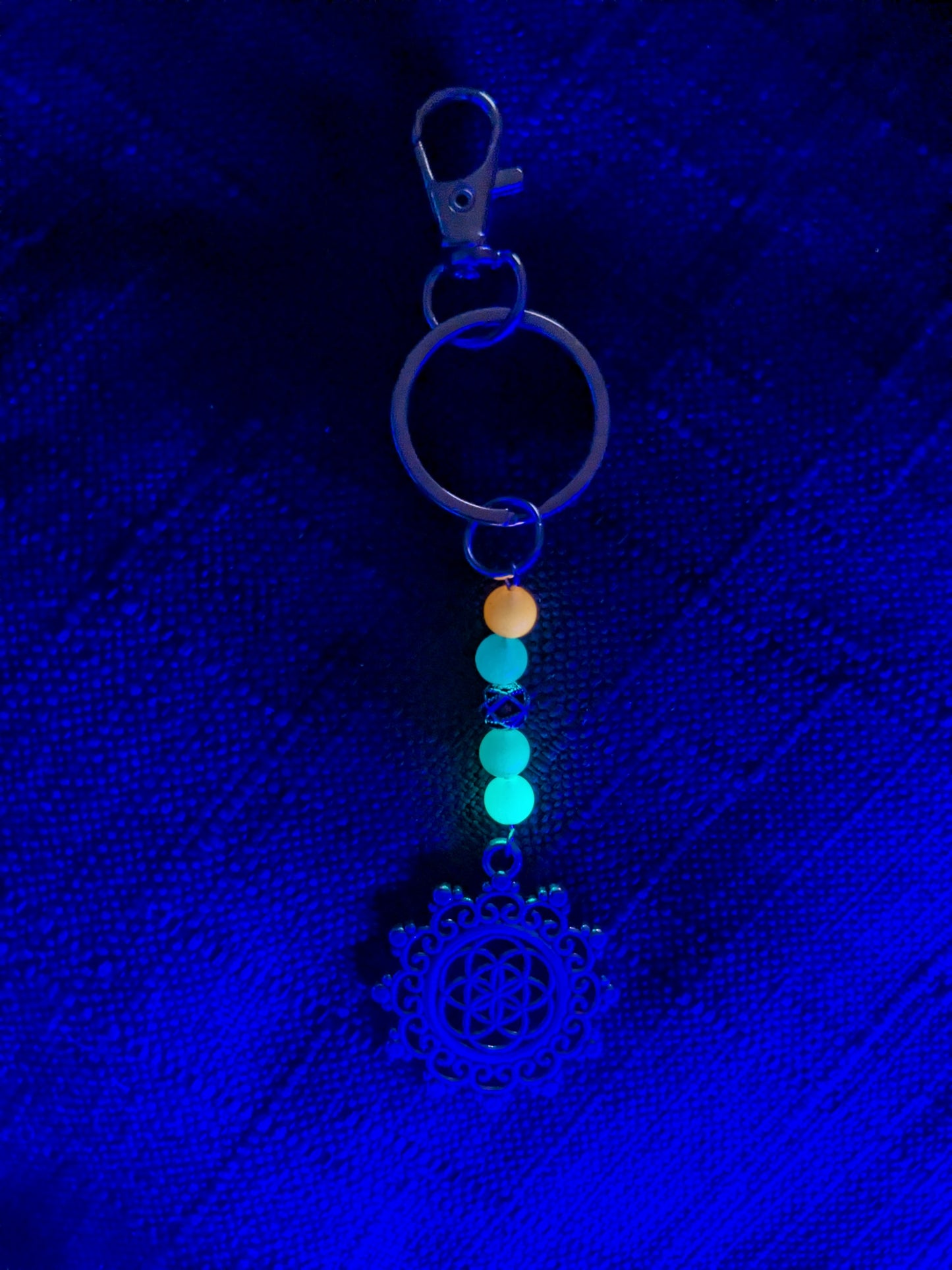 Mandala Glow Keychain