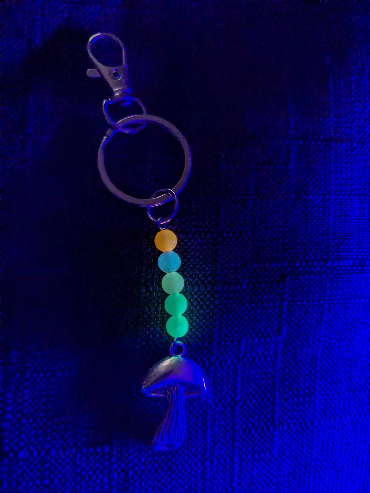 Mushroom Glow Keychain