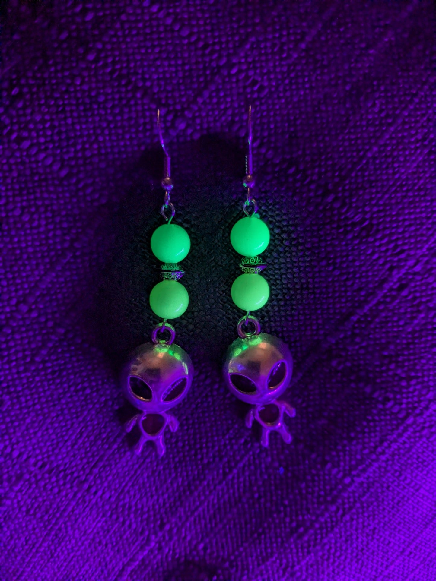 Alien Dude Glow Earrings