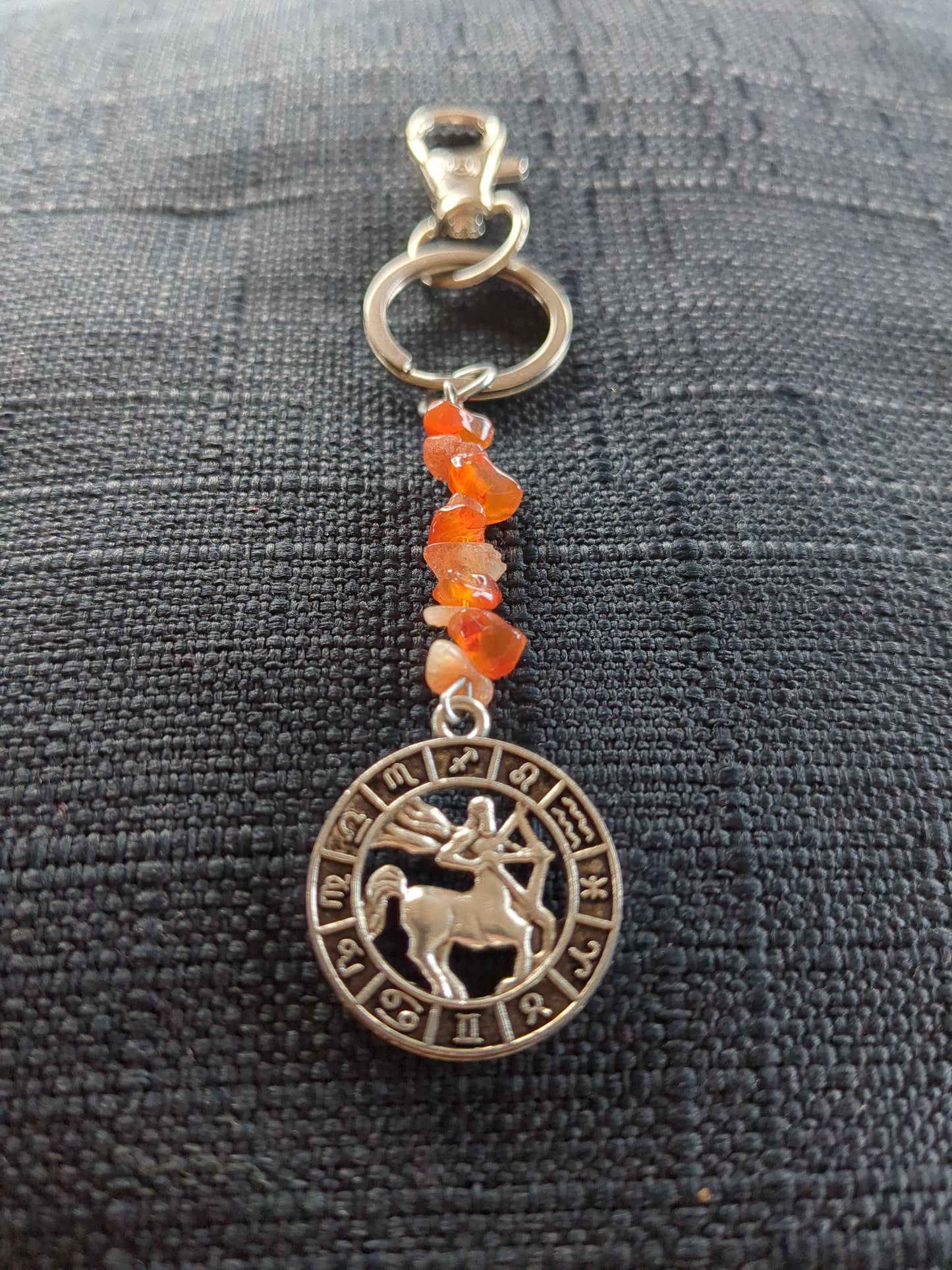 Sagittarius Zodiac Intention Keychain