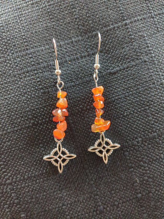 Witches Knot Crystal Earrings