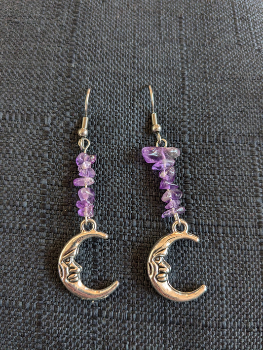 Big Moon Crystal Earrings